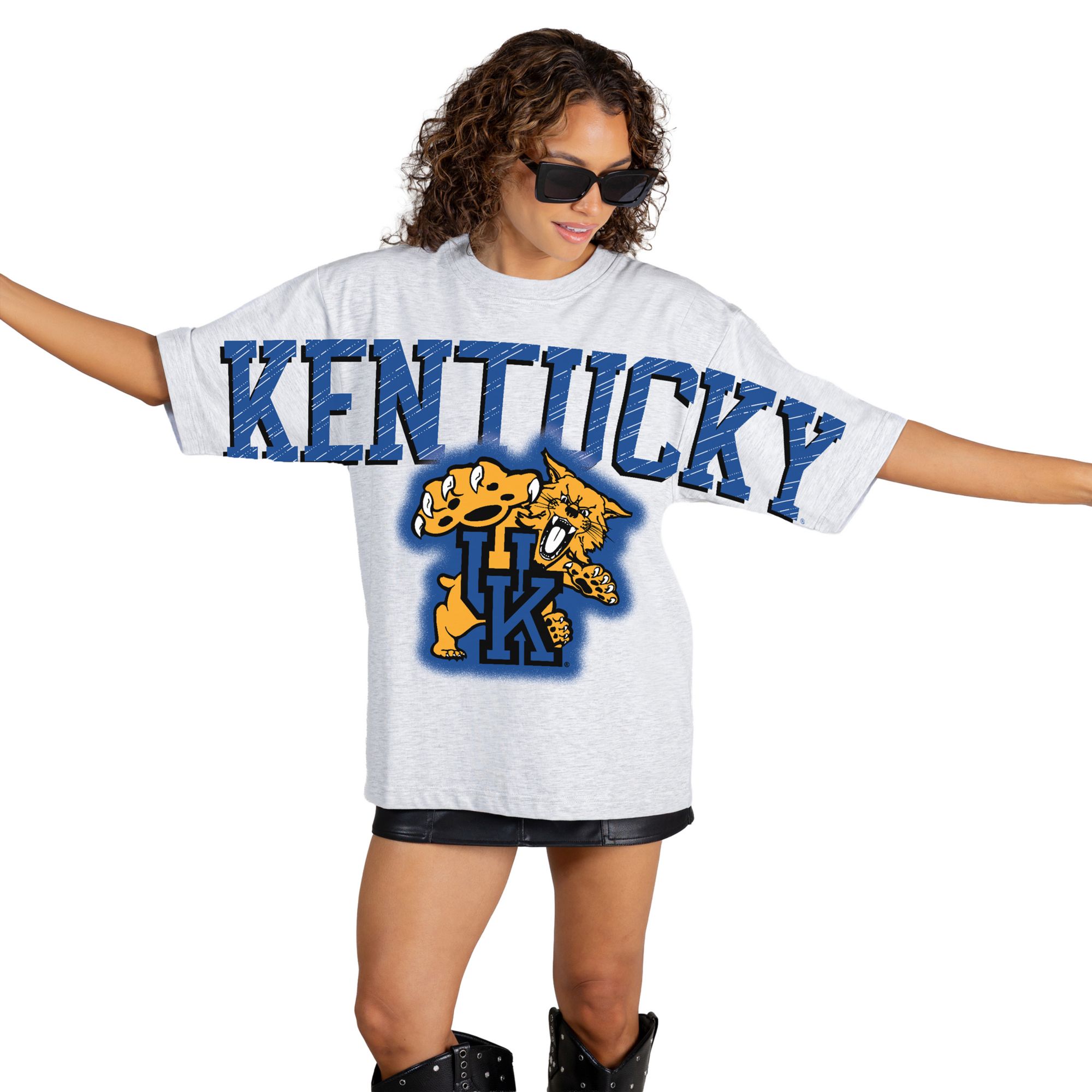 Gameday Couture Women's Kentucky Wildcats White Drip Culture T-Shirt