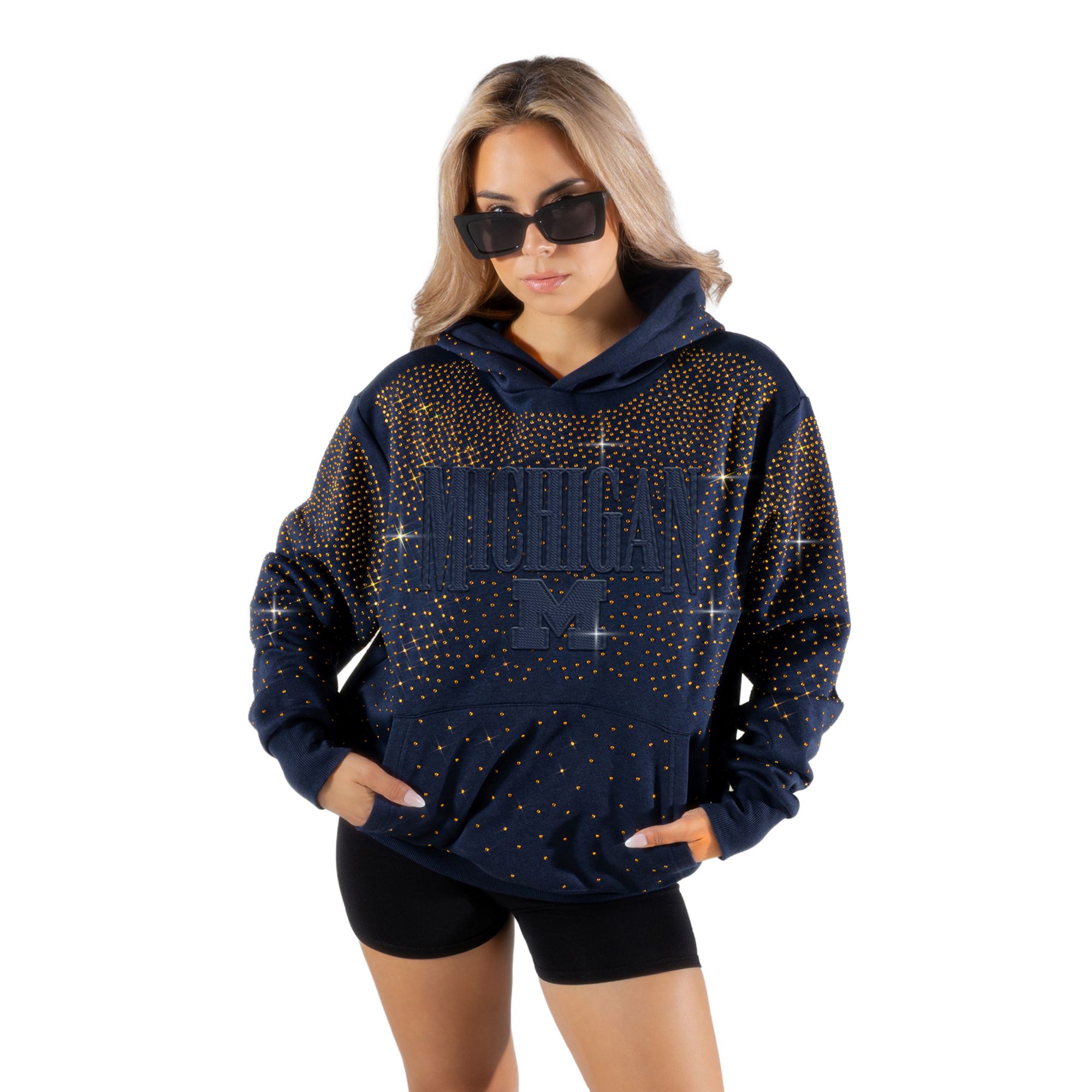 Gameday Couture Women's Michigan Wolverines Rhineston Hoodie