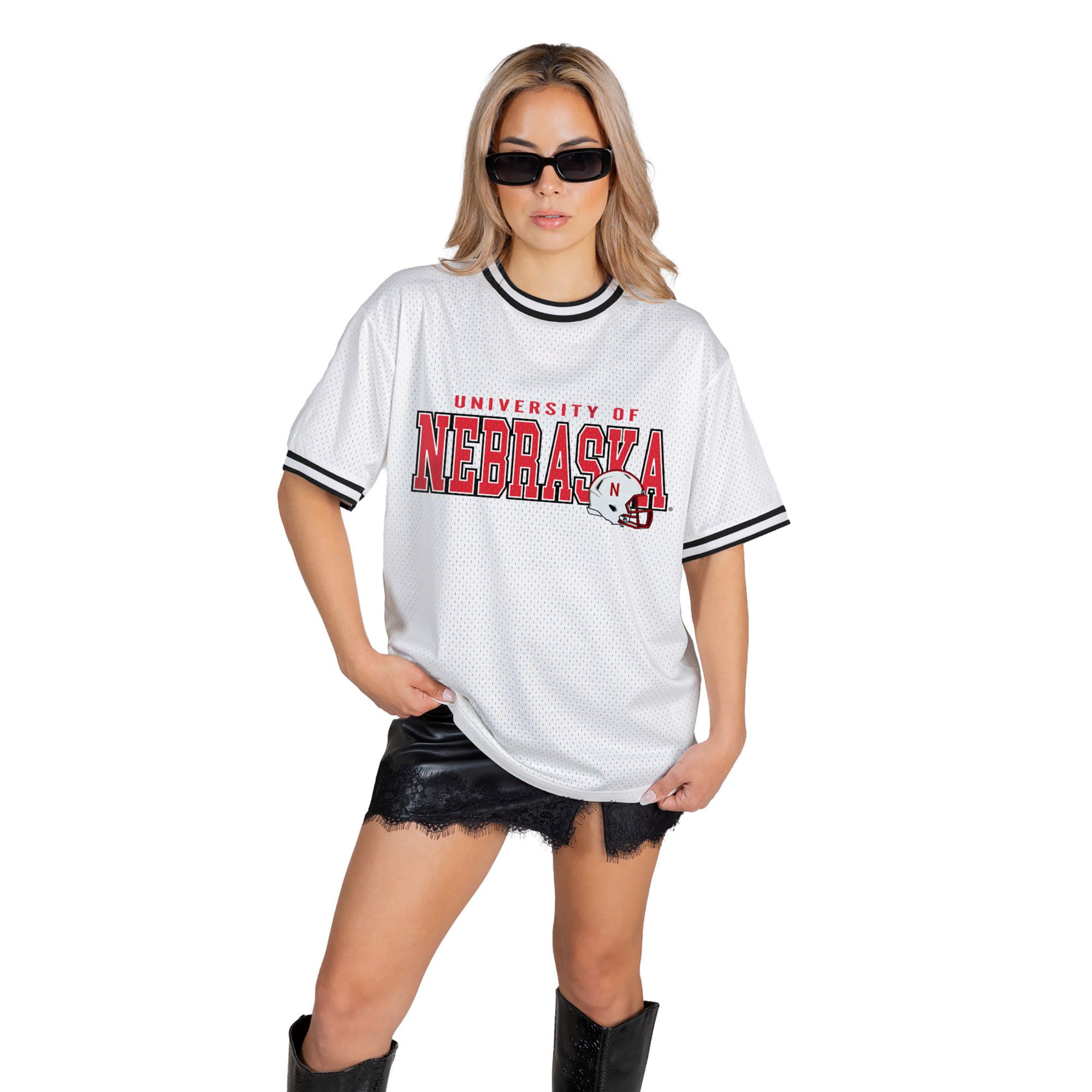 Gameday Couture Women's Nebraska Cornhuskers White Believe the Hype Jersey