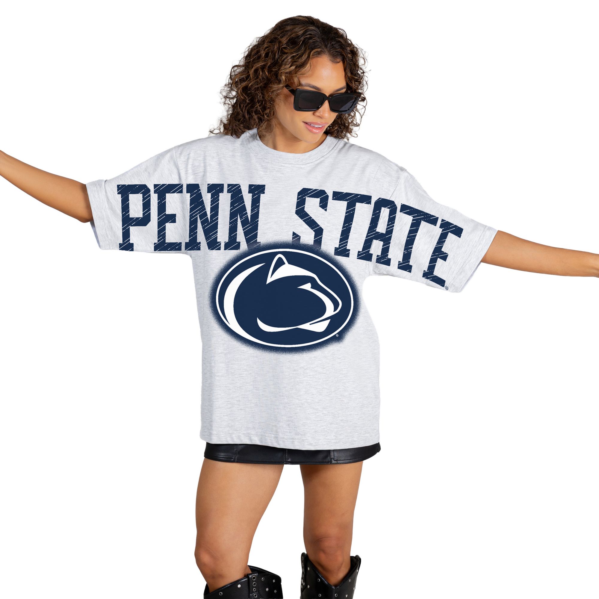 Gameday Couture Women's Penn State Nittany Lions White Drip Culture T-Shirt