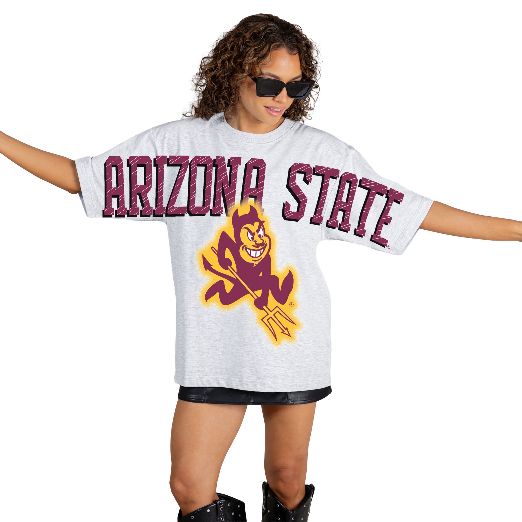 Gameday Couture Women's Arizona State Sun Devils White Drip Culture T-Shirt