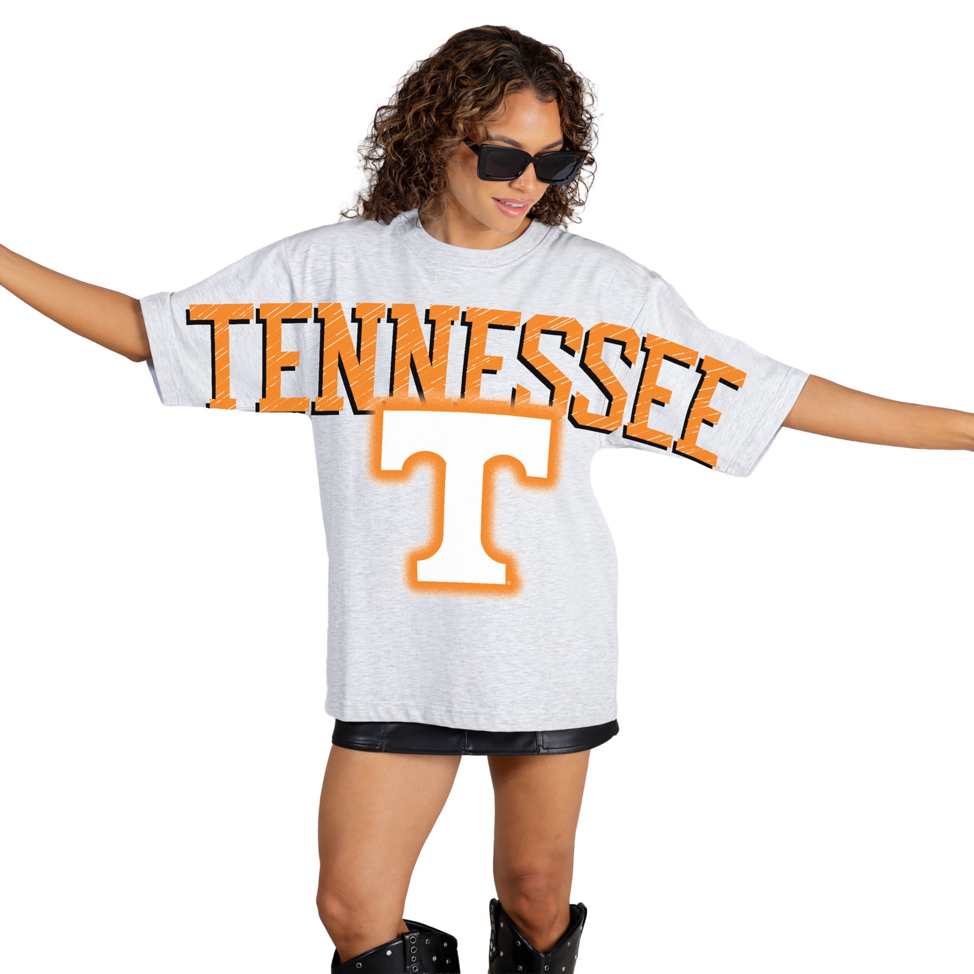 Gameday Couture Women's Tennessee Volunteers White Drip Culture T-Shirt