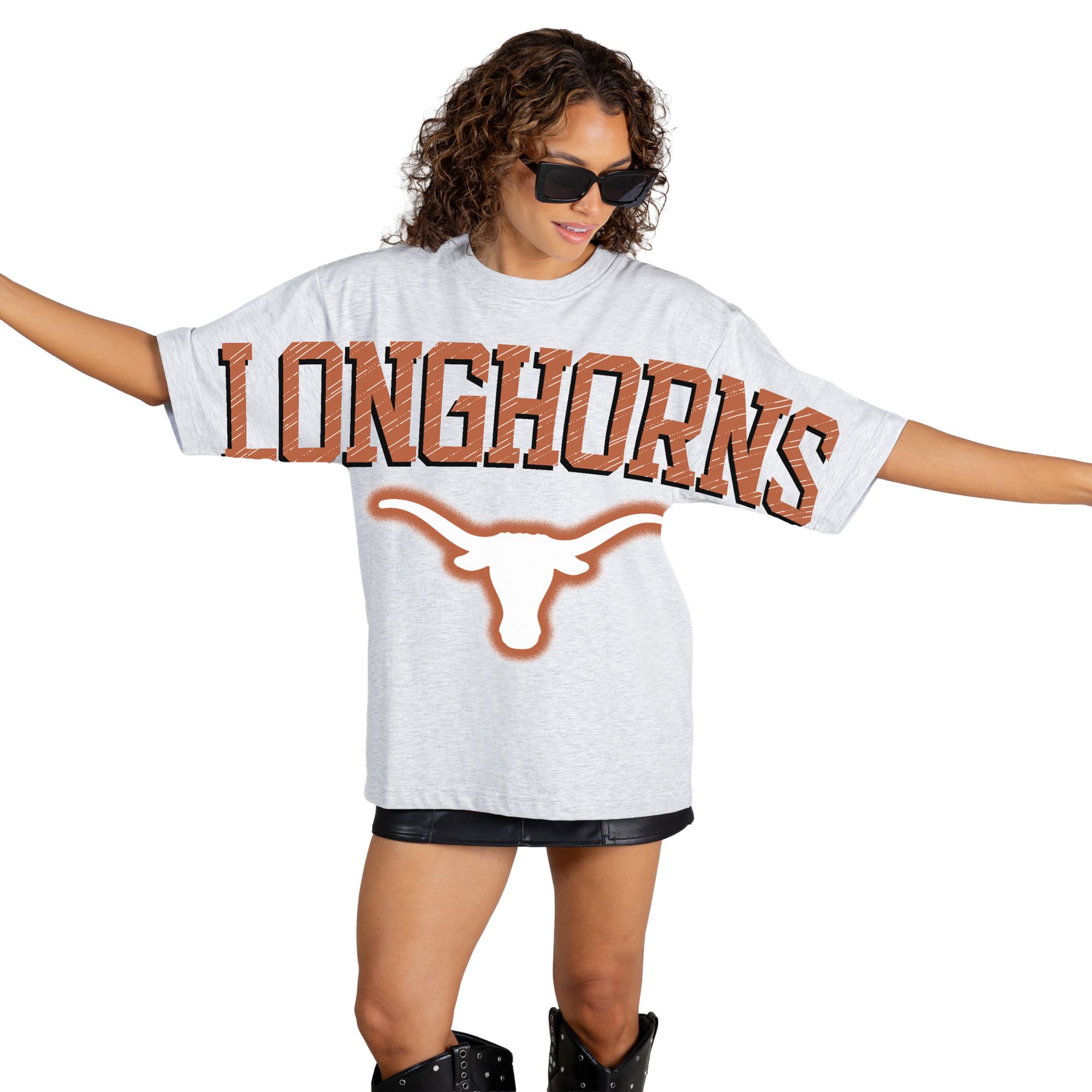 Gameday Couture Women's Texas Longhorns White Drip Culture T-Shirt