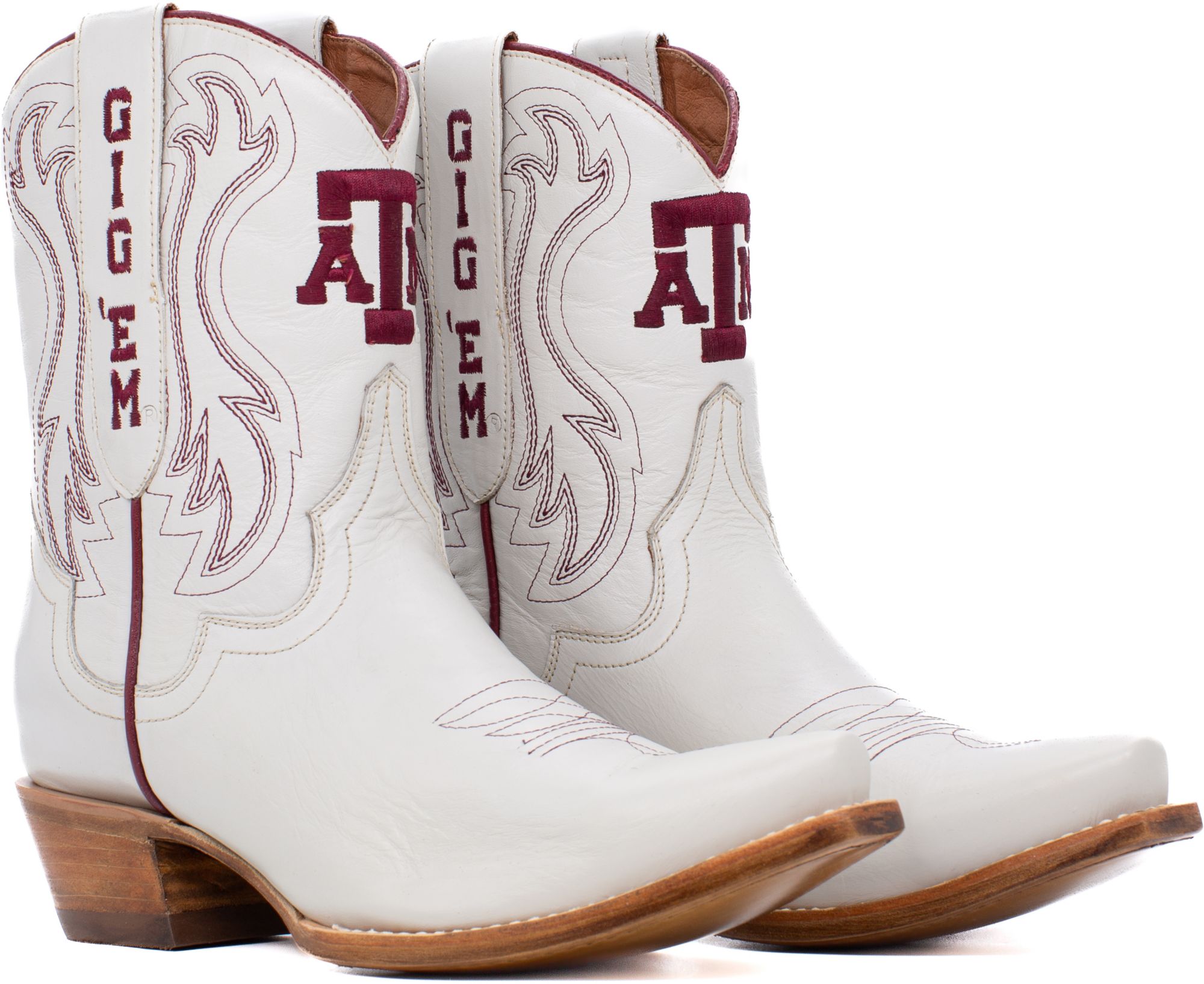 Gameday Boots Women's Texas A&M Aggies Ivory Sarah Shorty 8"Western Boots