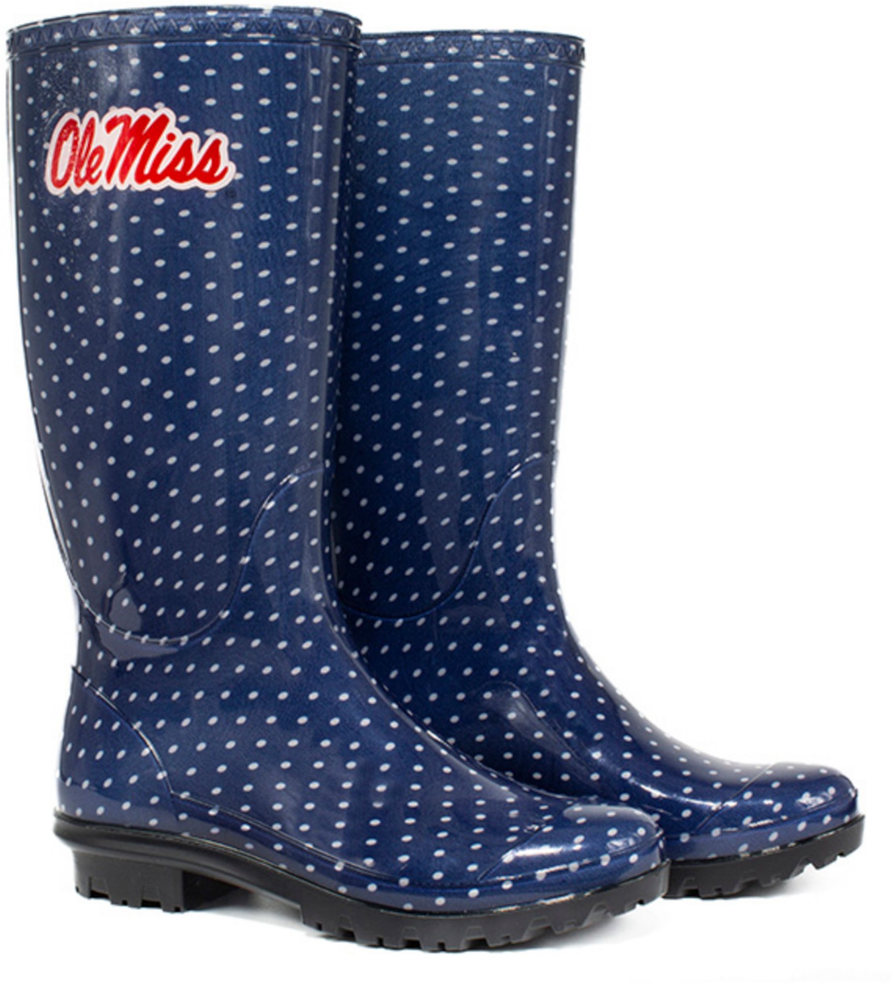 Gameday Boots Women's Ole Miss Rebels Blue Misty Rain Boots