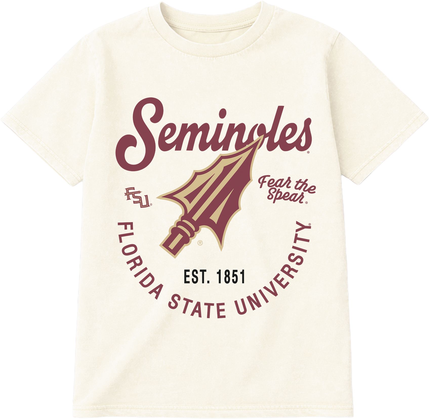 Gameday Couture Women's Florida State Seminoles Ivory Our Name T-Shirt