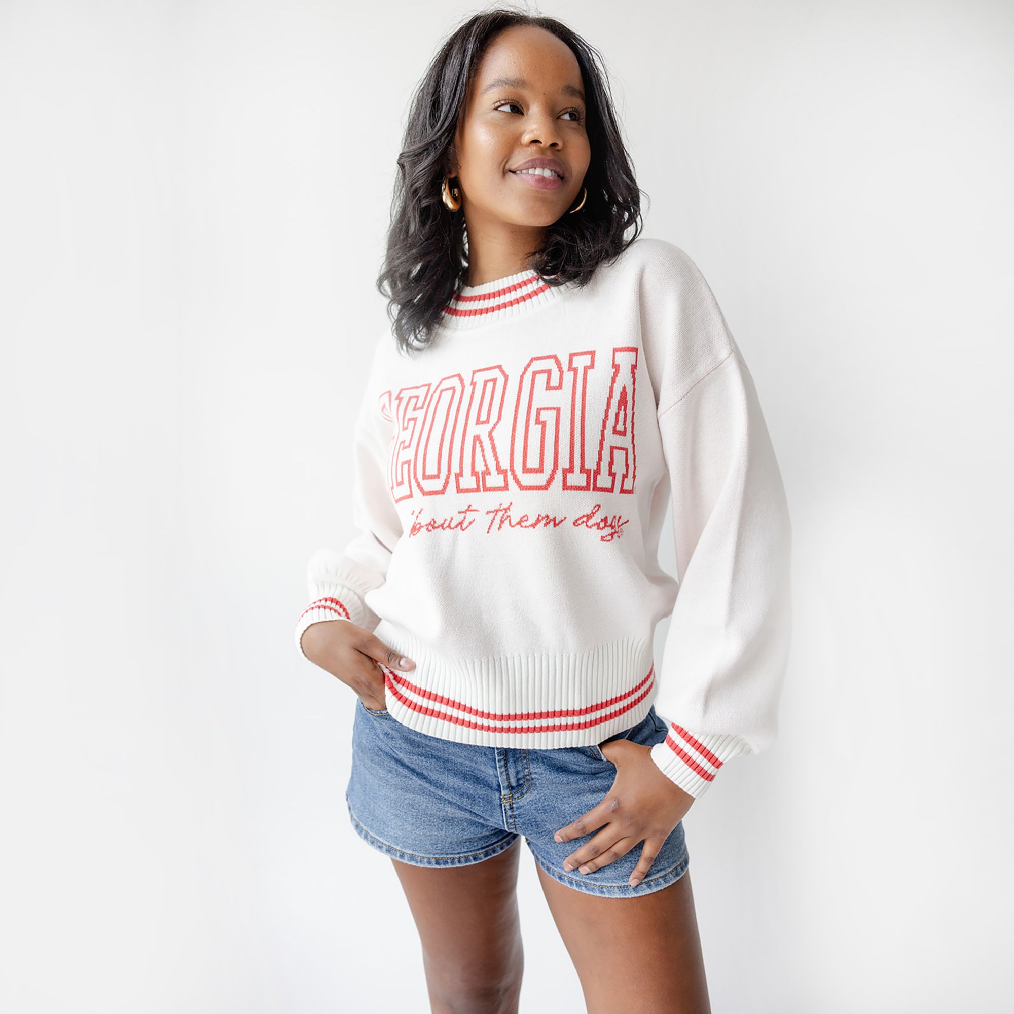 Gameday Social Women's Georgia Red Queen Sweater