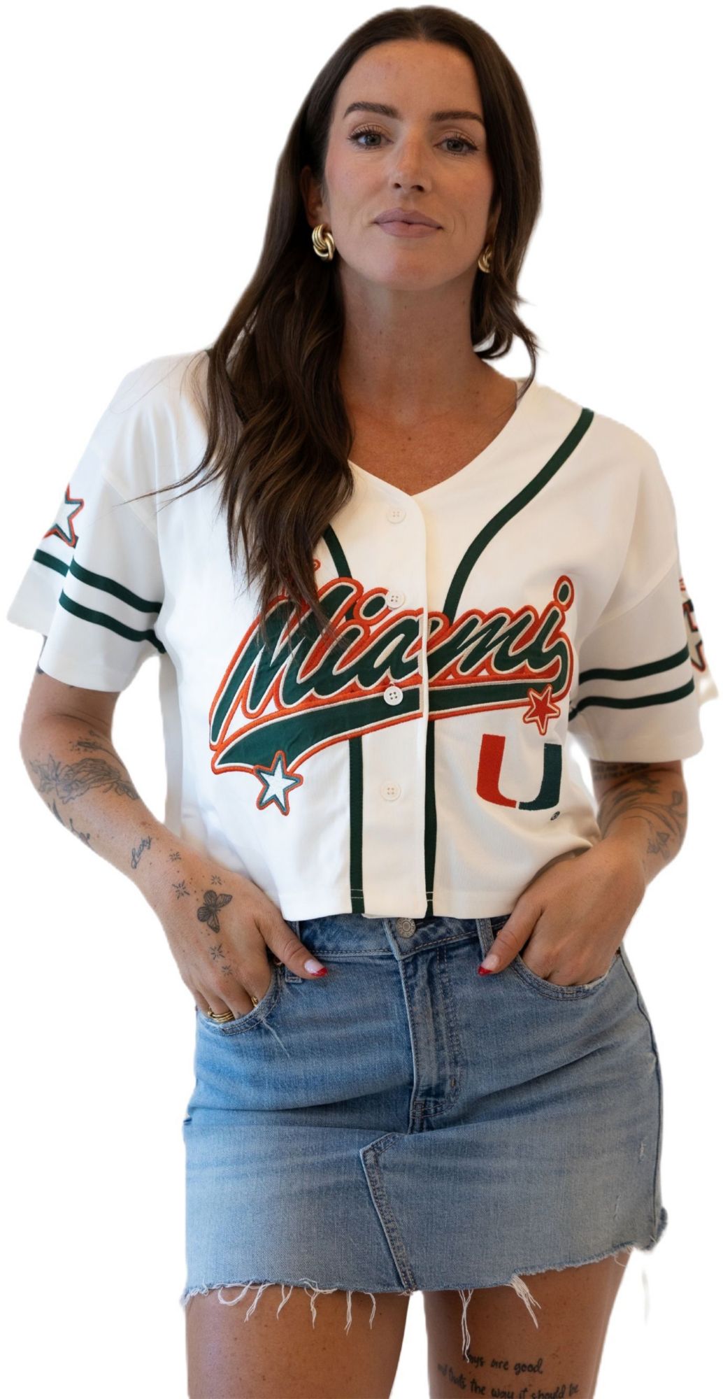 Gameday Social Women's Miami Hurricanes 7th Inning Stretch Fashion Jersey