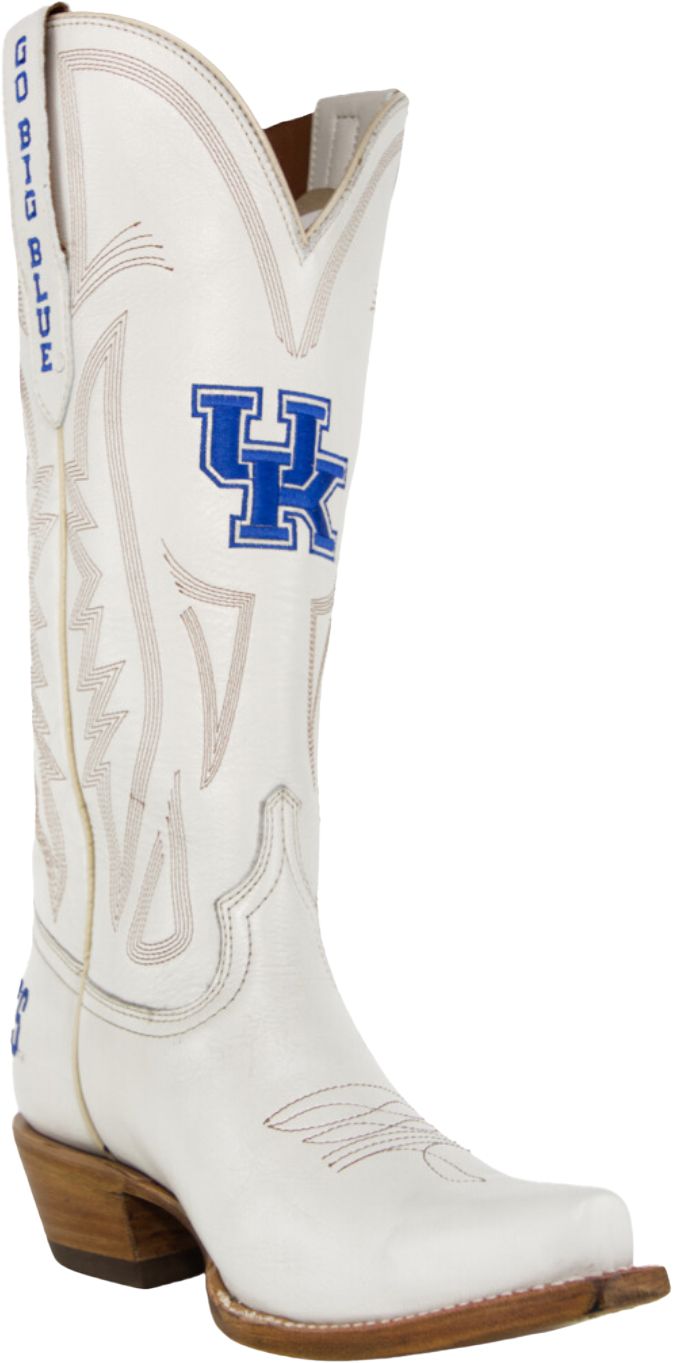 Gameday Boots Women's Kentucky Wildcats Ivory Tall Leather 14"Western Boots
