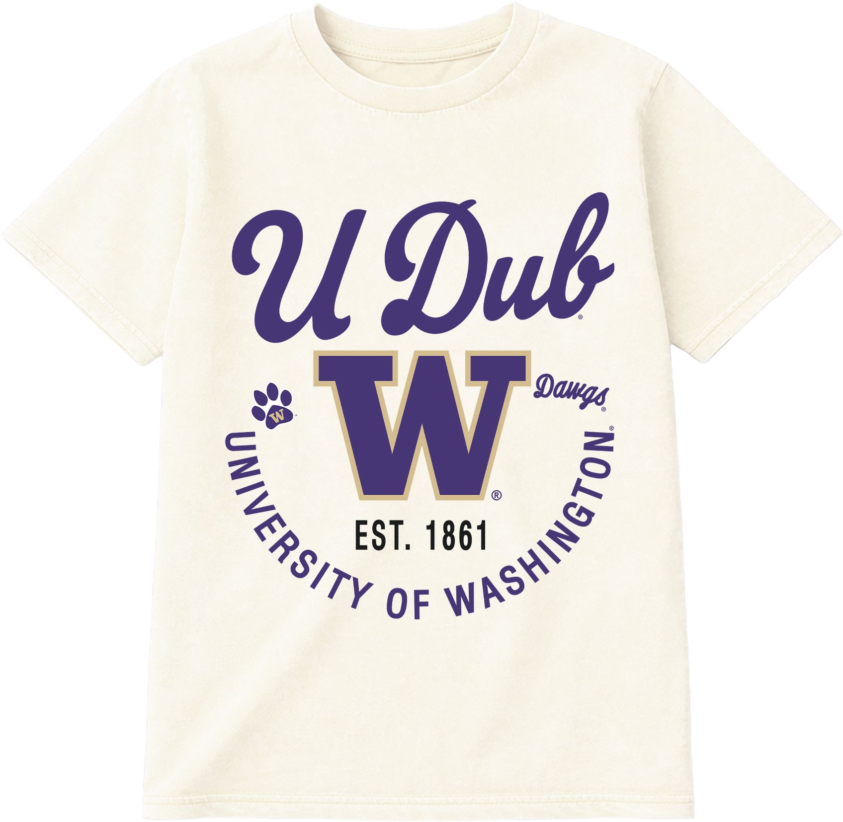 Gameday Couture Women's Washington Huskies Ivory Our Name T-Shirt
