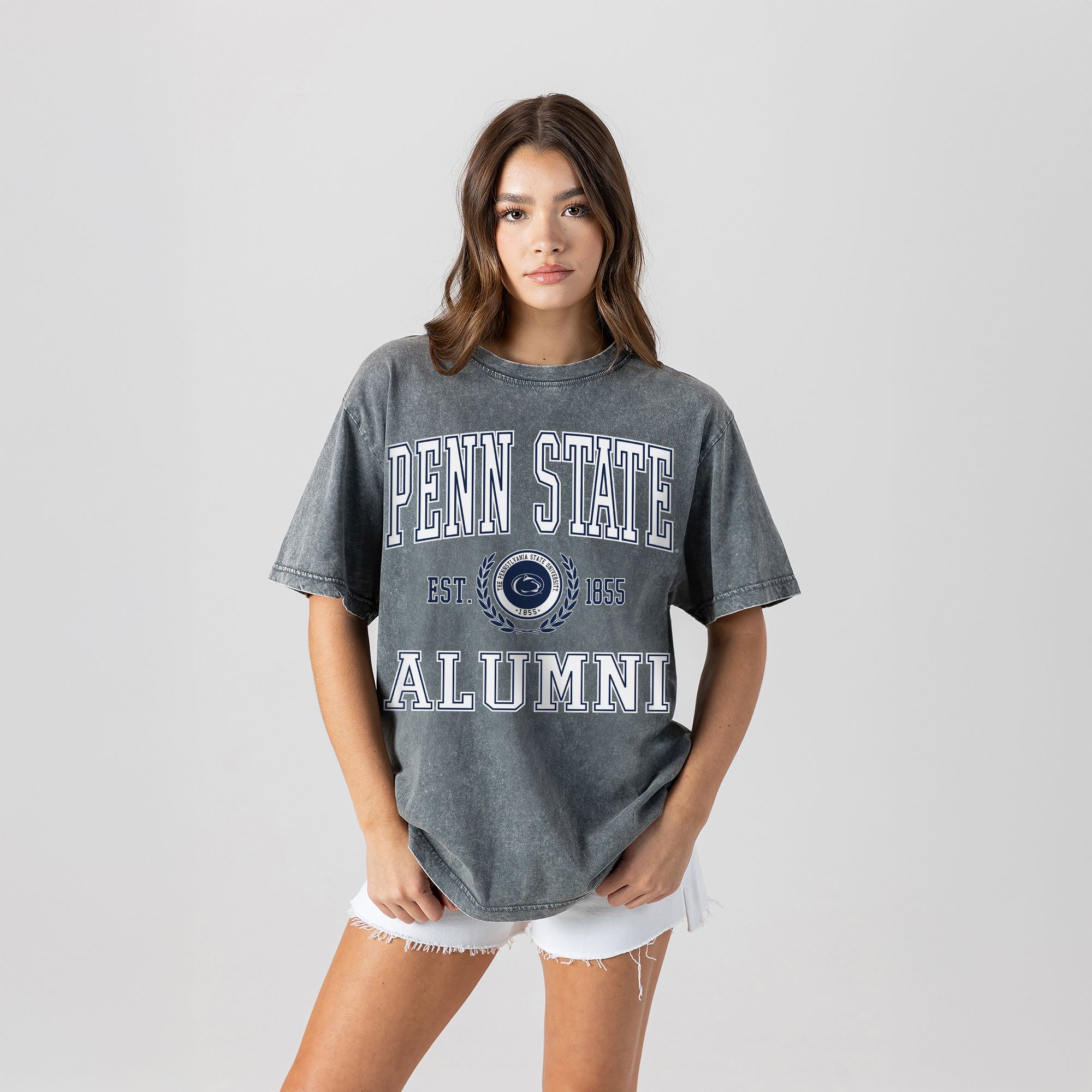 Gameday Couture Women's Penn State Nittany Lions Grey Snow Wash T-Shirt