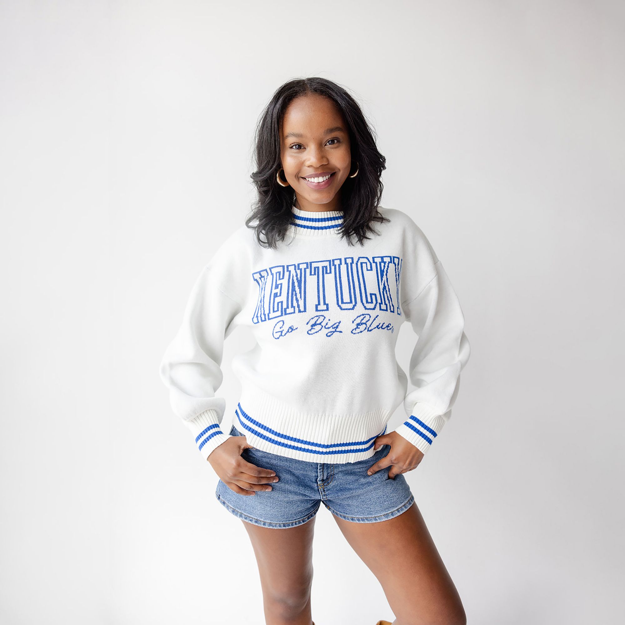 Gameday Social Women's Kentucky Wildcats Royal Everyday Fan Queen Sweater