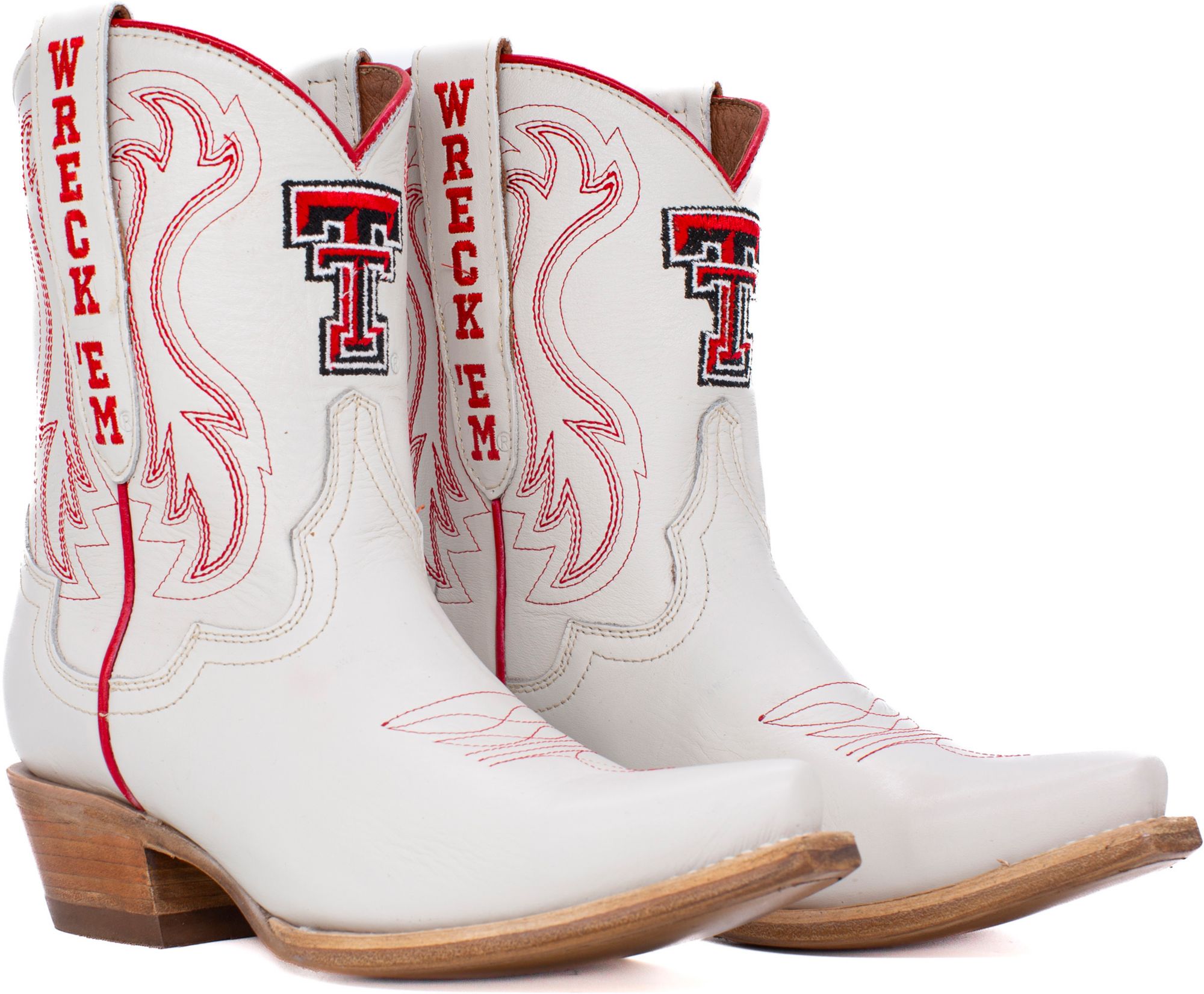 Gameday Boots Women's Texas Tech Red Raiders Ivory Sarah Shorty 8"Western Boots