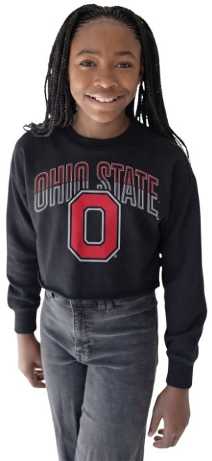 Gameday Social Youth Ohio State Buckeyes Black Starlite Long Sleeve Shirt