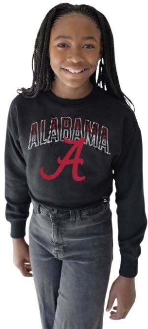 Gameday Social Youth Alabama Crimson Tide Black Starlite Long Sleeve Shirt