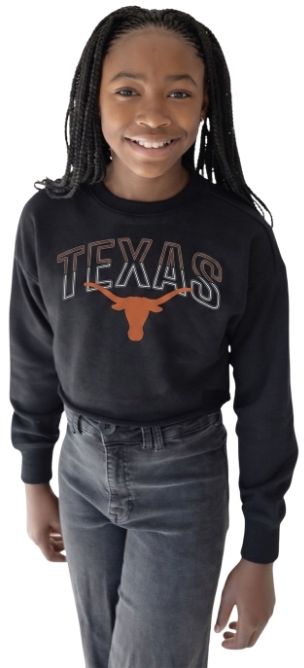 Gameday Social Youth Texas Longhorns Black Starlite Long Sleeve Shirt