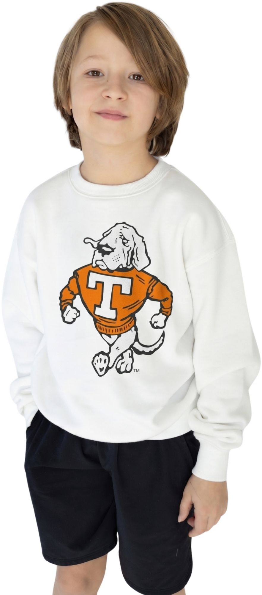 Gameday Social Youth Tennessee Volunteers White Mascot Crewneck Sweatshirt