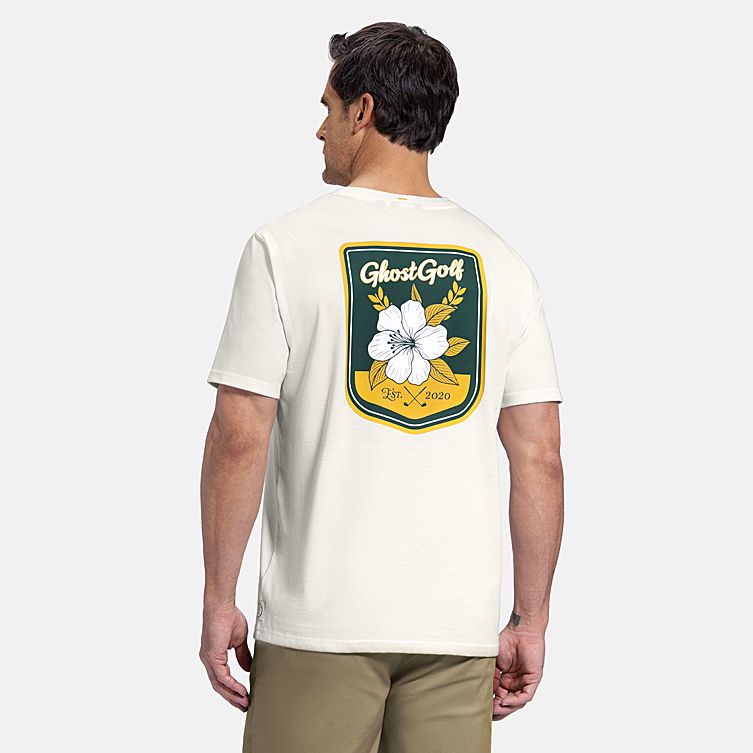 GHOST GOLF Men's Patrons Azalea Badge Golf T-Shirt