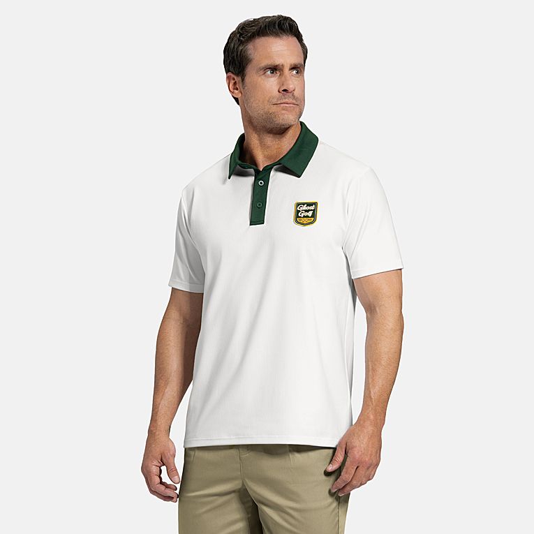 GHOST GOLF Men's Patrons Signature Golf Polo