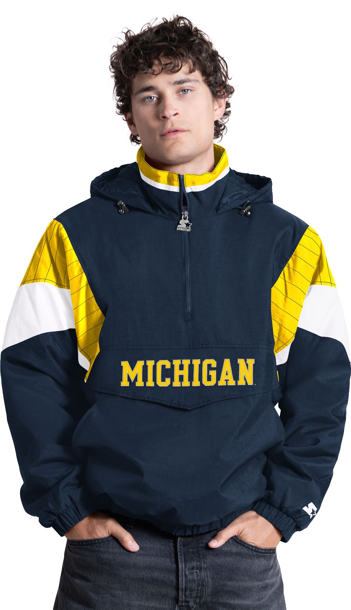 Starter Men's Michigan Wolverines Throwback Jacket