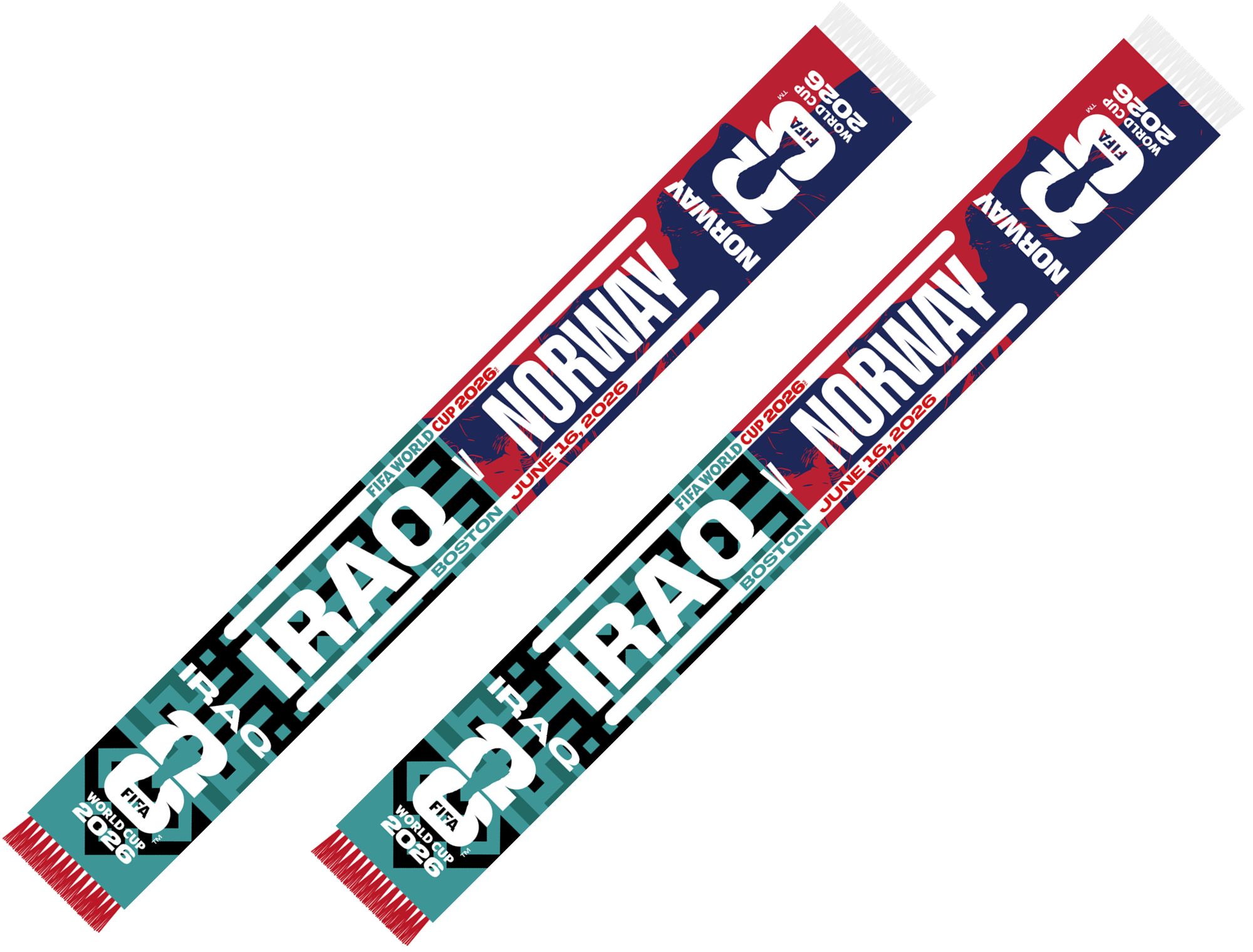 Global Scarves Iraq VS Norway 2026 FIFA World Cup Matchup Scarf