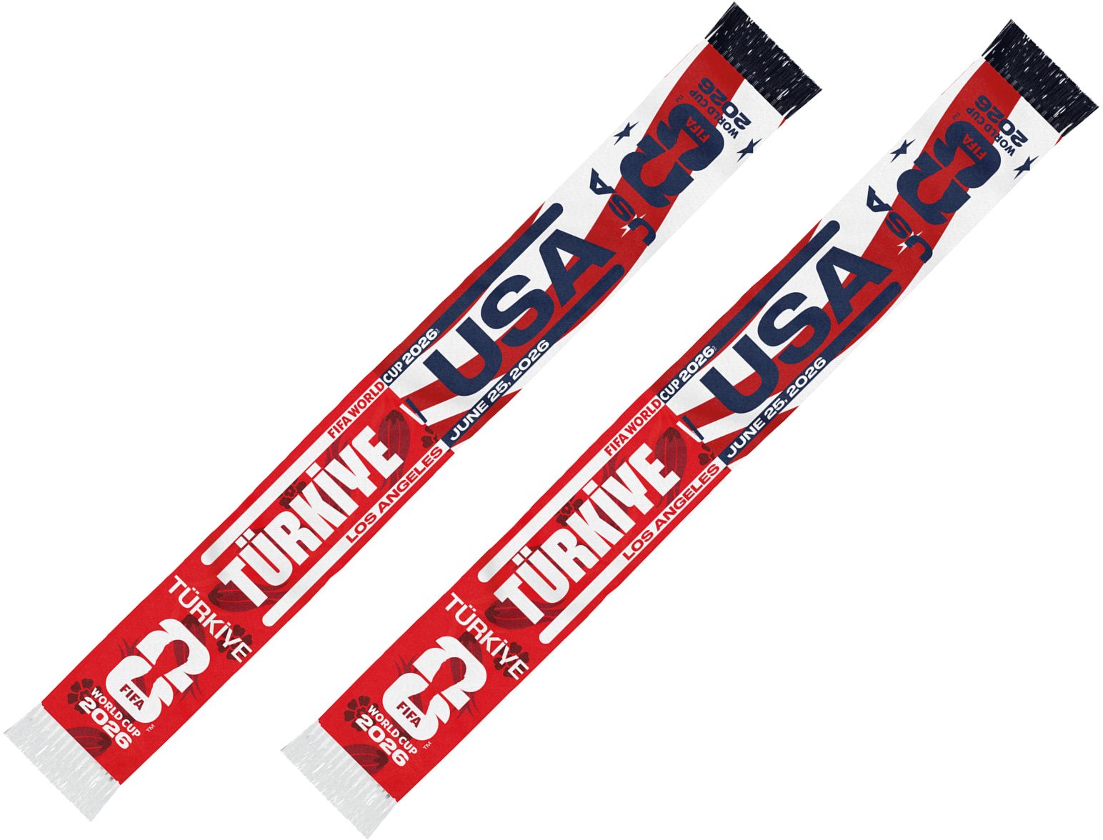 Global Scarves USMNT vs Turkey 2026 World Cup Matchup Scarf