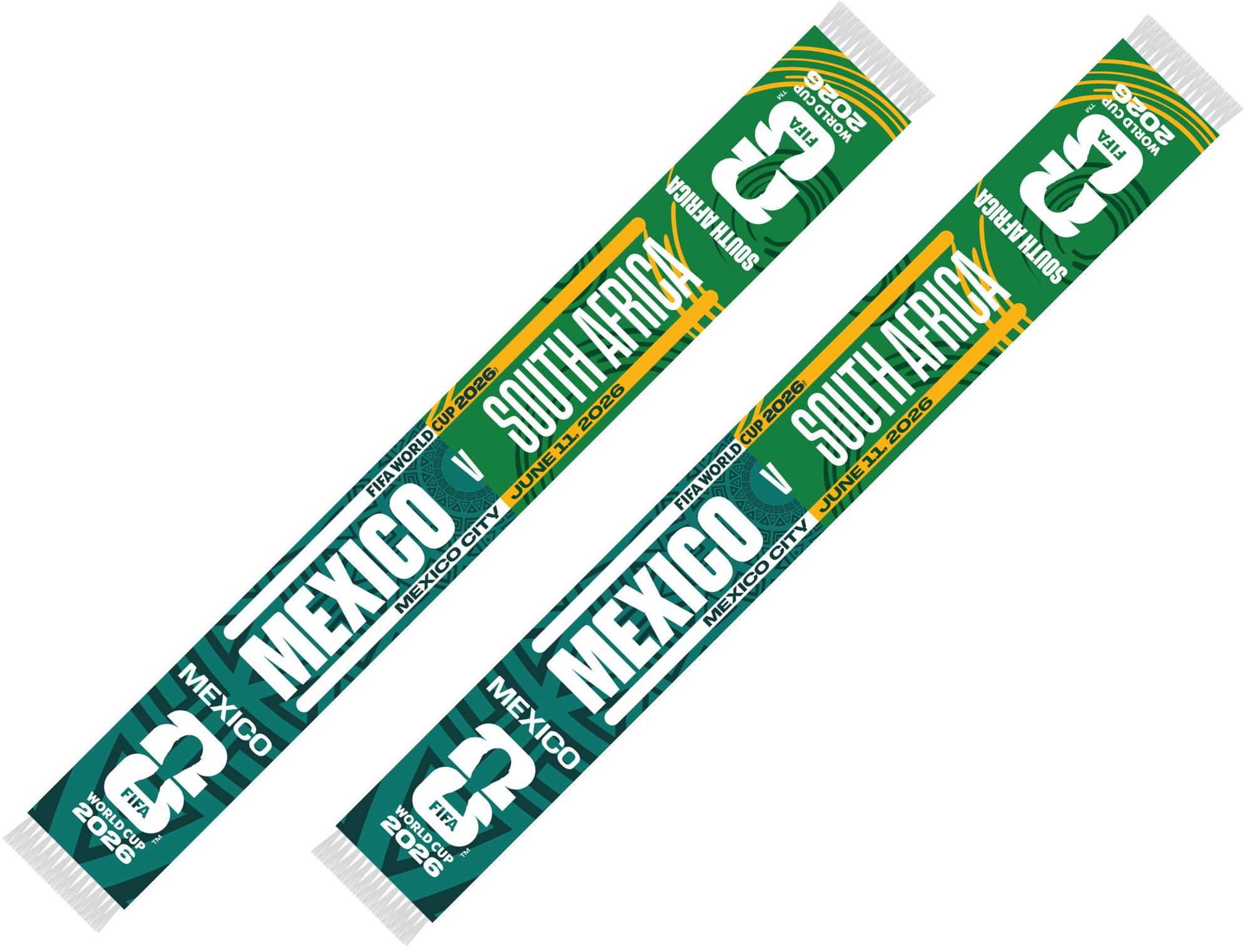 Global Scarves Mexico VS South Africa 2026 FIFA World Cup Matchup Scarf