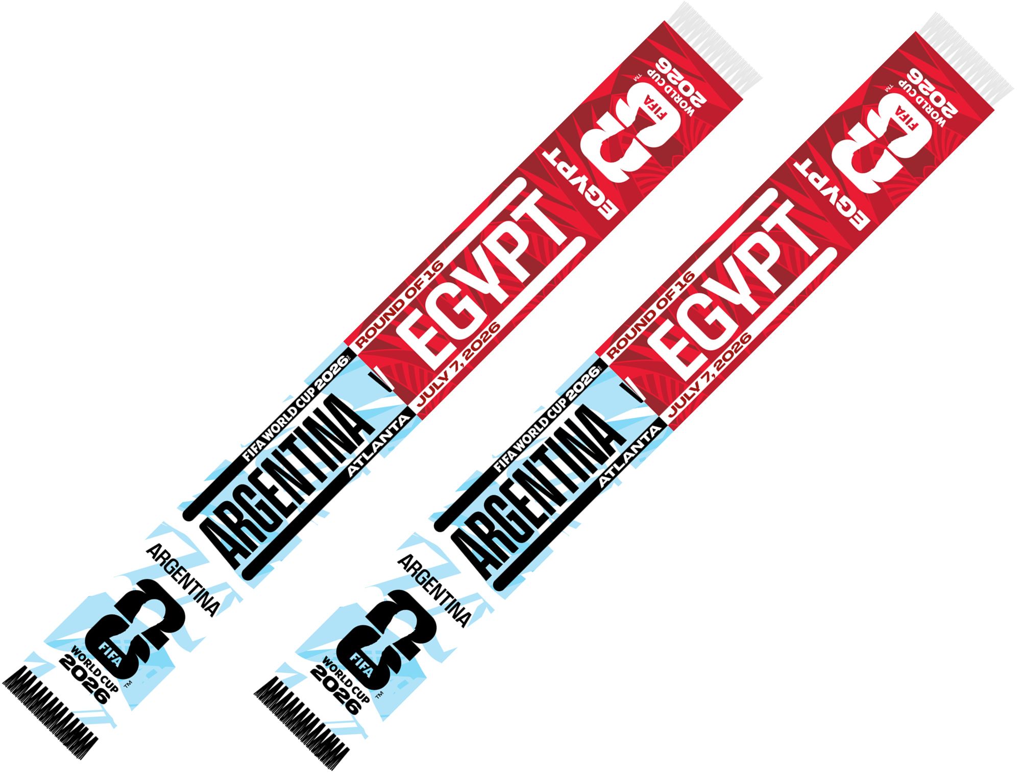 Global Scarves Argentina VS Egypt 2026 FIFA World Cup Matchup Scarf