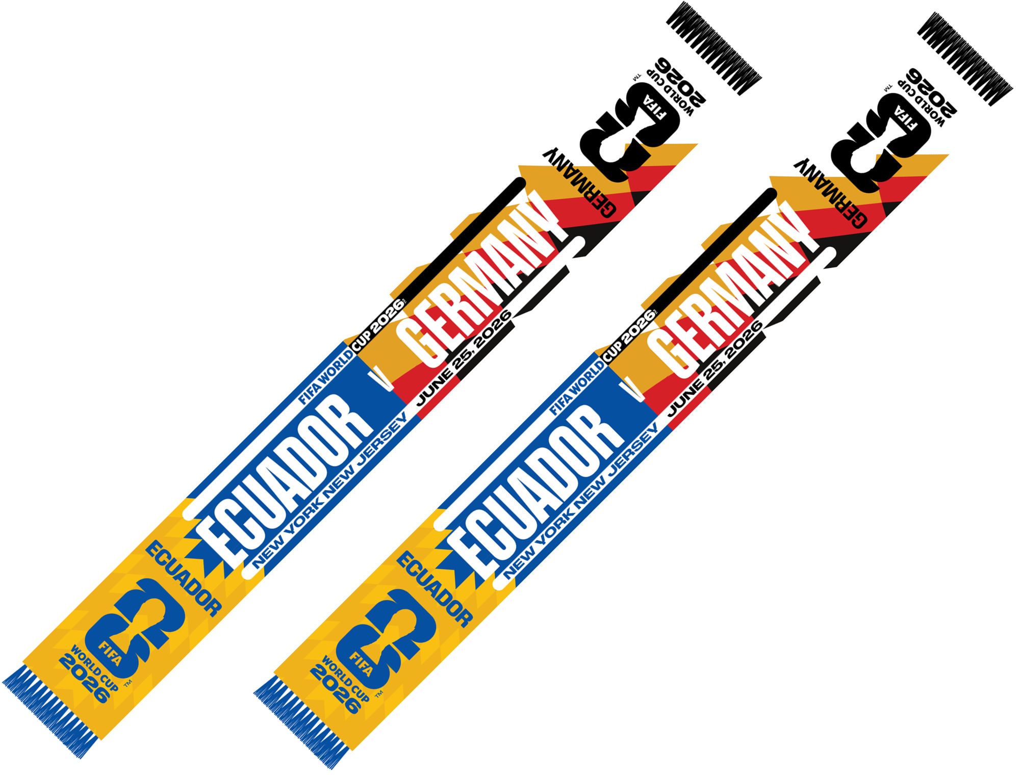 Global Scarves Ecuador VS Germany 2026 FIFA World Cup Matchup Scarf