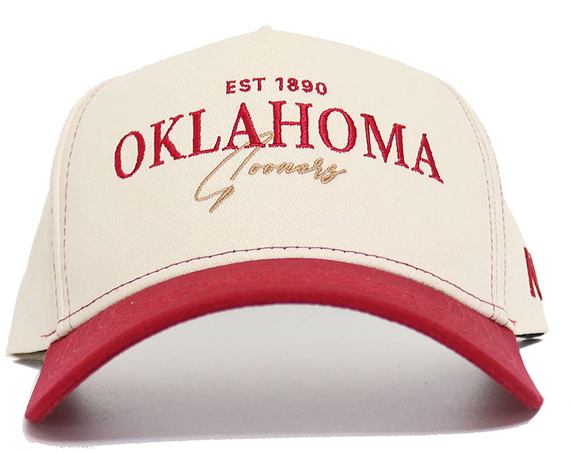 No Rivals Adult Oklahoma Sooners Red Vintage Adjustable Snapback Hat