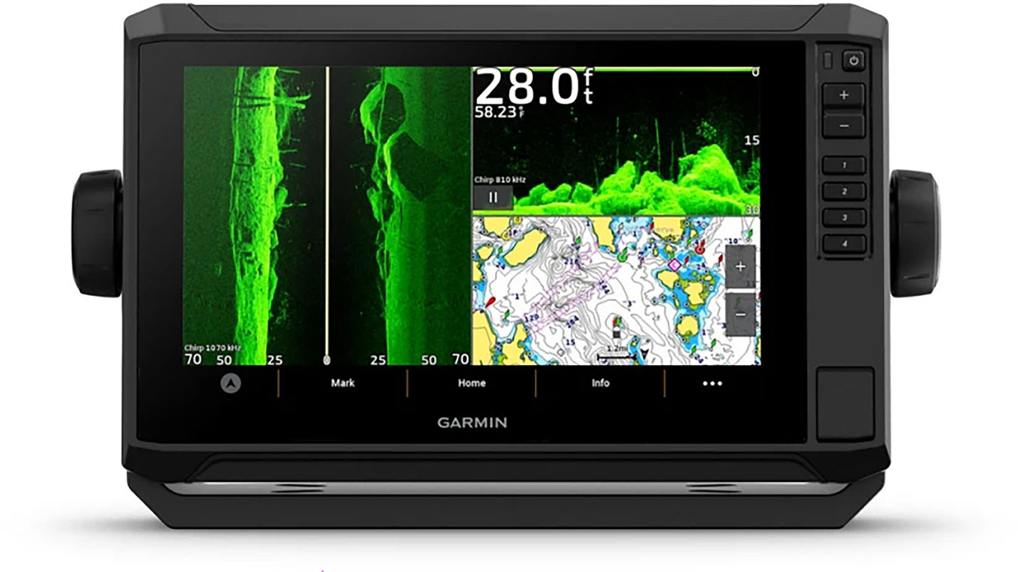 Garmin ECHOMAP UHD2 94sv Fishfinder with GT56 Transducer and U.S. Coastal Navionics+ Charts