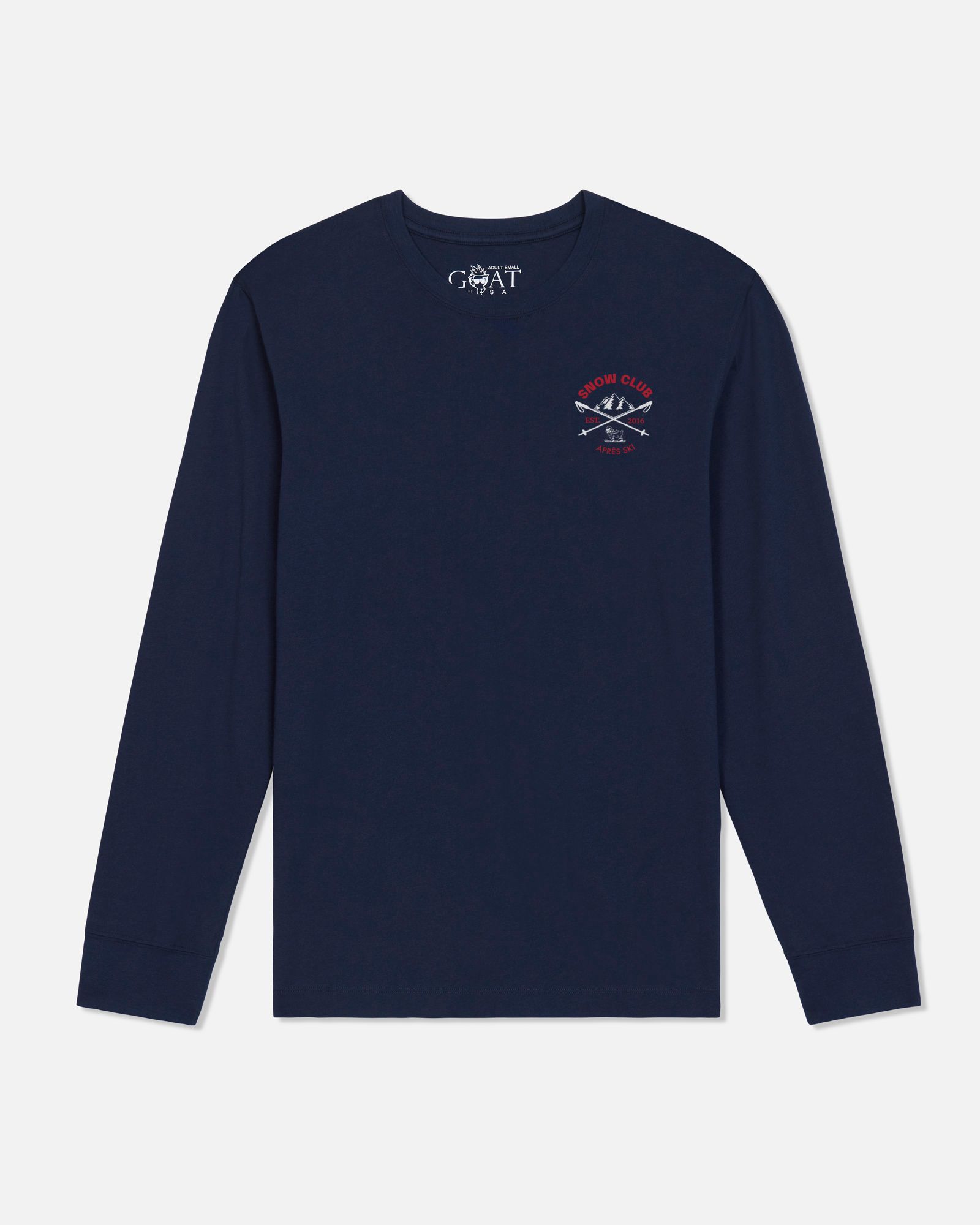 GOAT USA Boys' Snow Club Long Sleeve T-Shirt