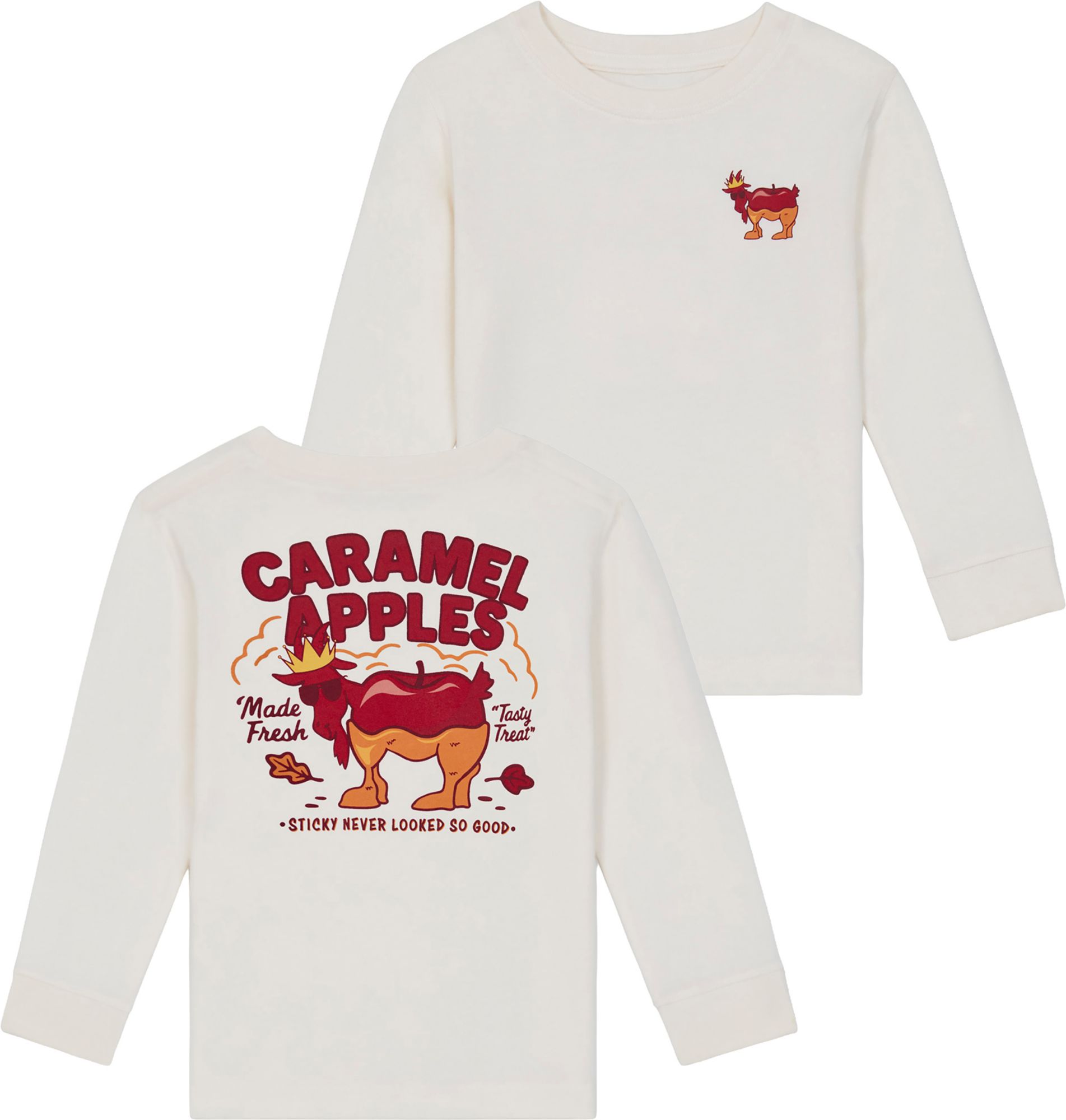 GOAT USA Boys' Caramel Apples Long Sleeve T-Shirt