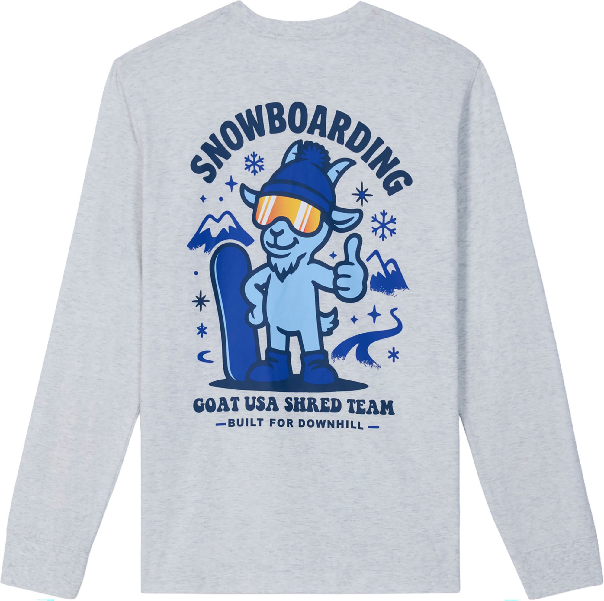 GOAT USA Boys' Snowboard Shred Team Long Sleeve T-Shirt