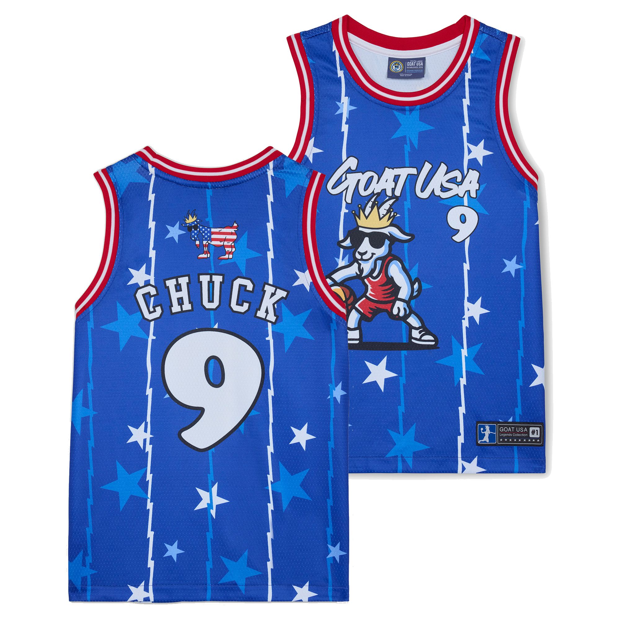 GOAT USA Boy's Freedom 2026 Basketball Jersey