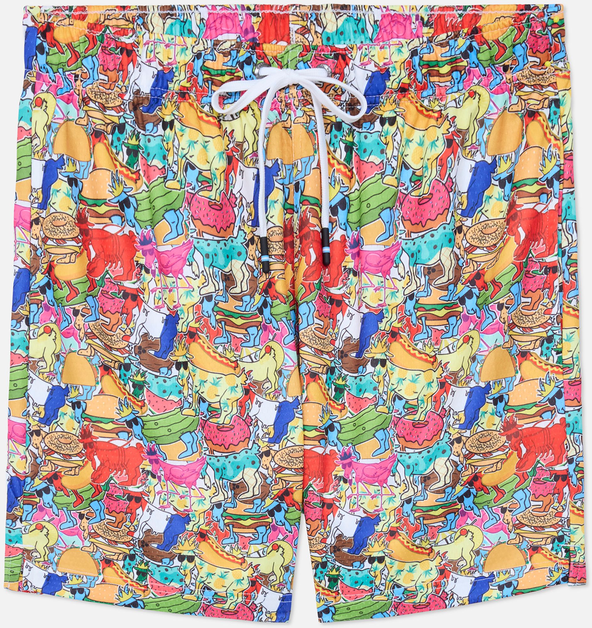 GOAT USA Boys' Sticker AOP Mesh Shorts