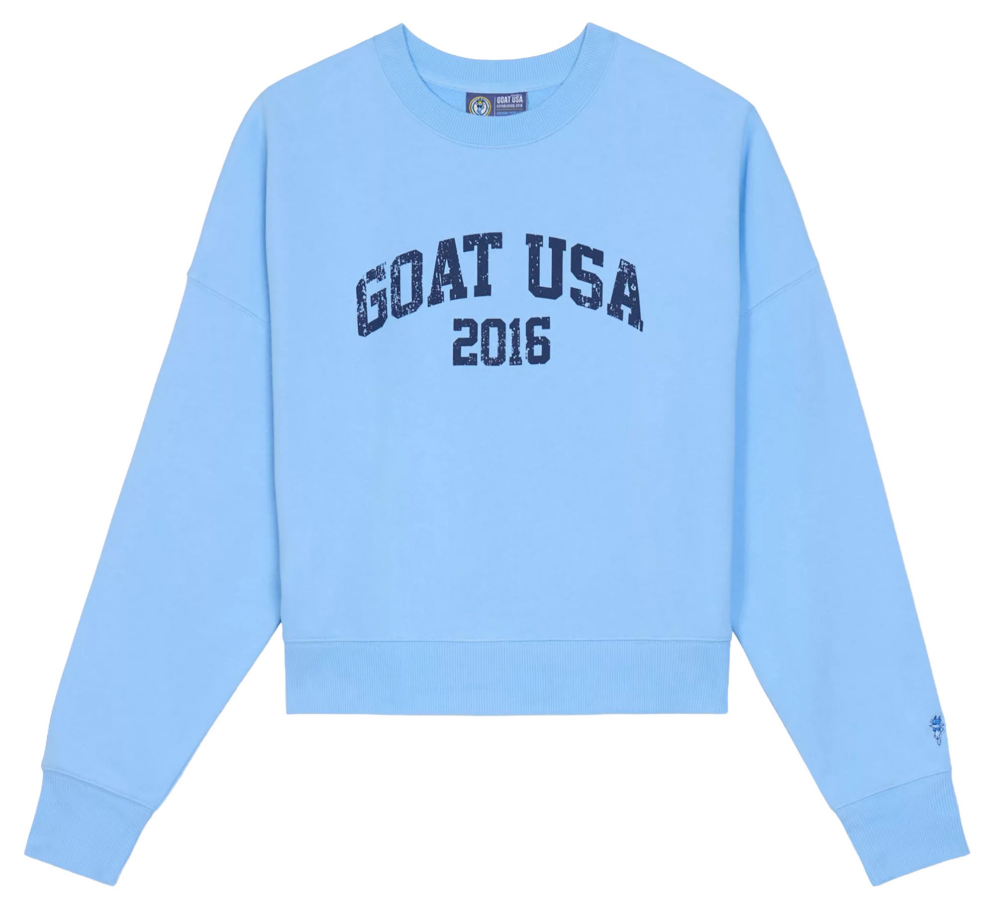 GOAT USA Girls' Oversized Crewneck Sweatshirt