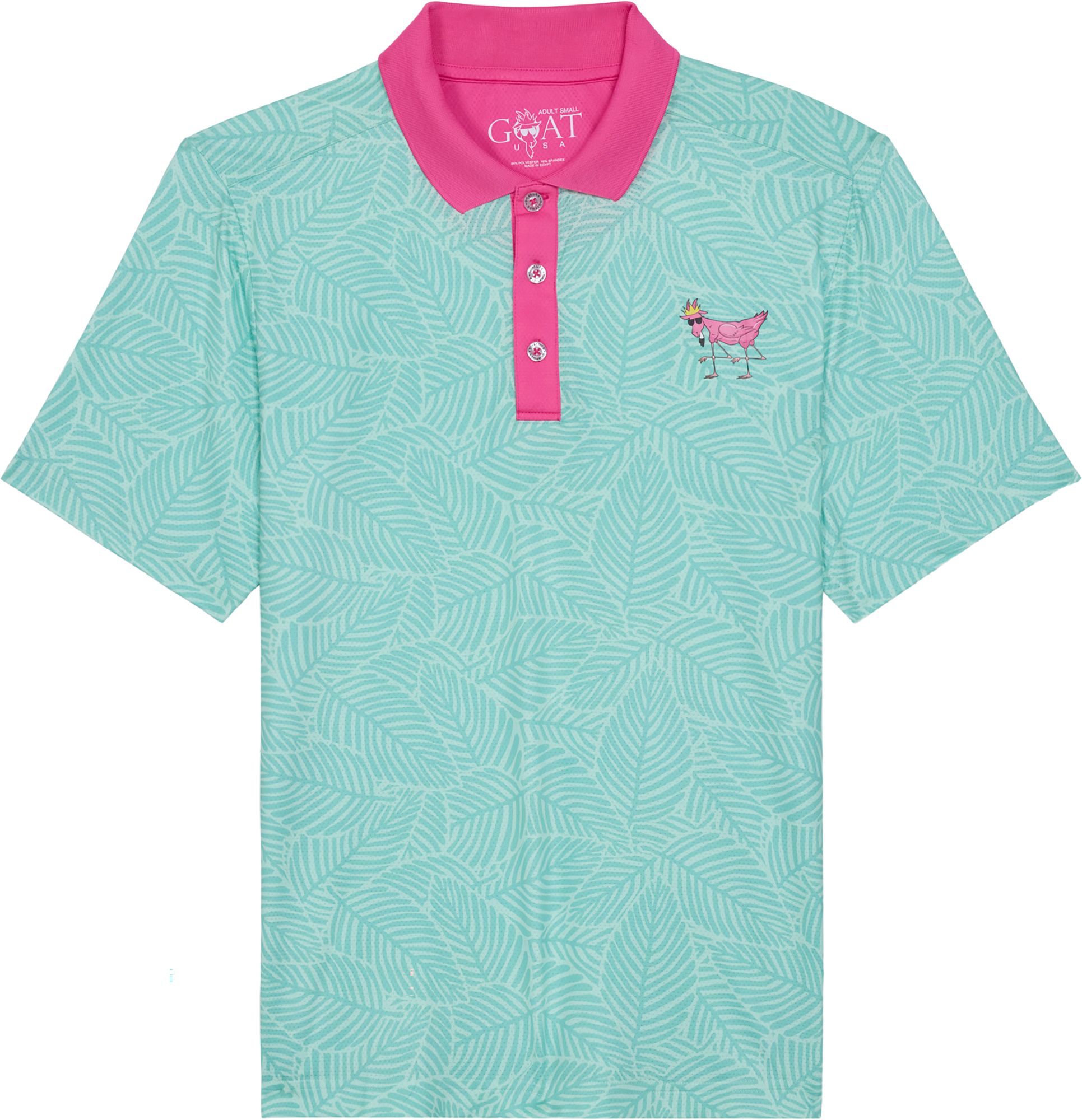 トップス saint goat Denmark Tuff Polo shirt M GOAT USA Flamingo Polo | Dick's Sporting Goods