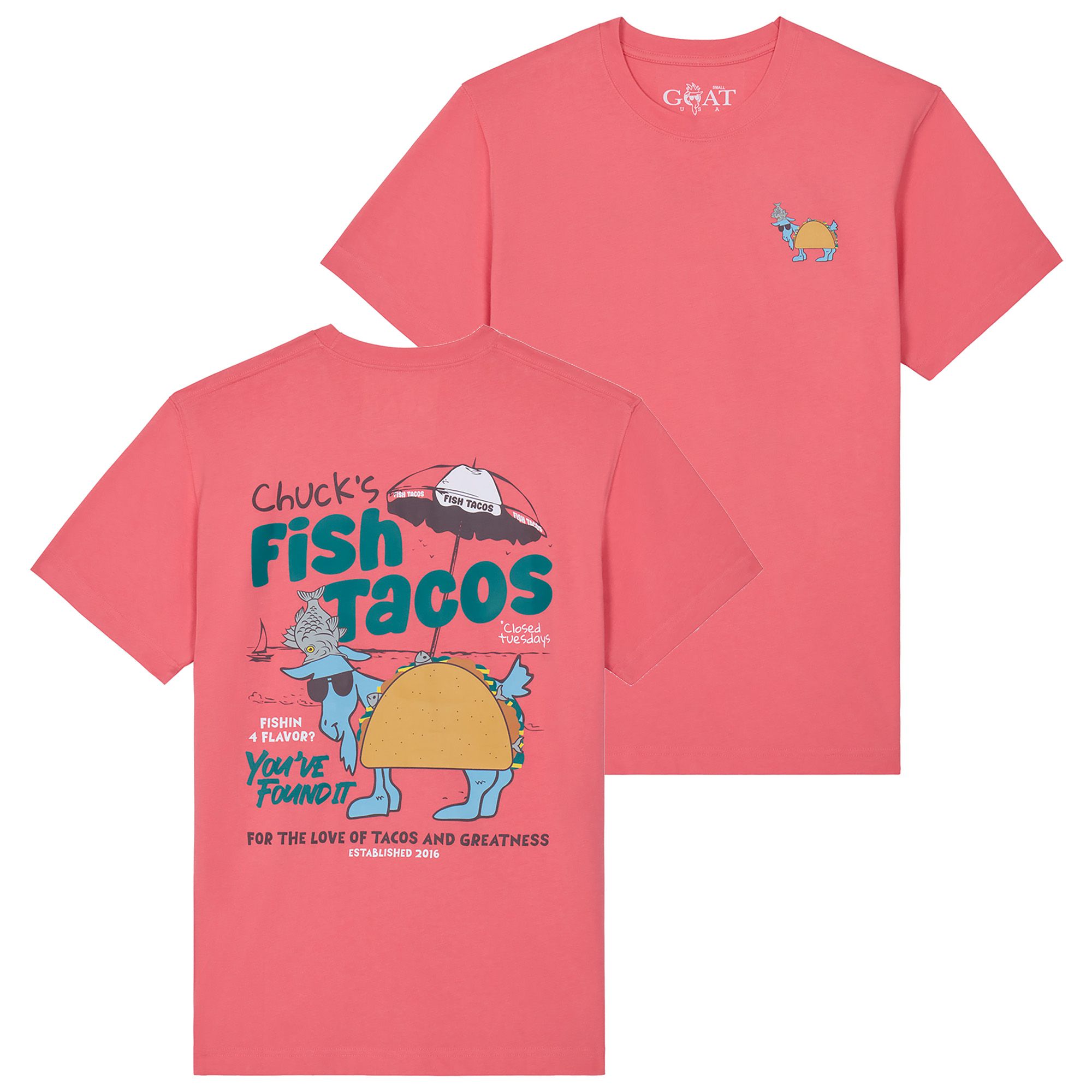 GOAT USA Men's Fish Taco T-Shirt