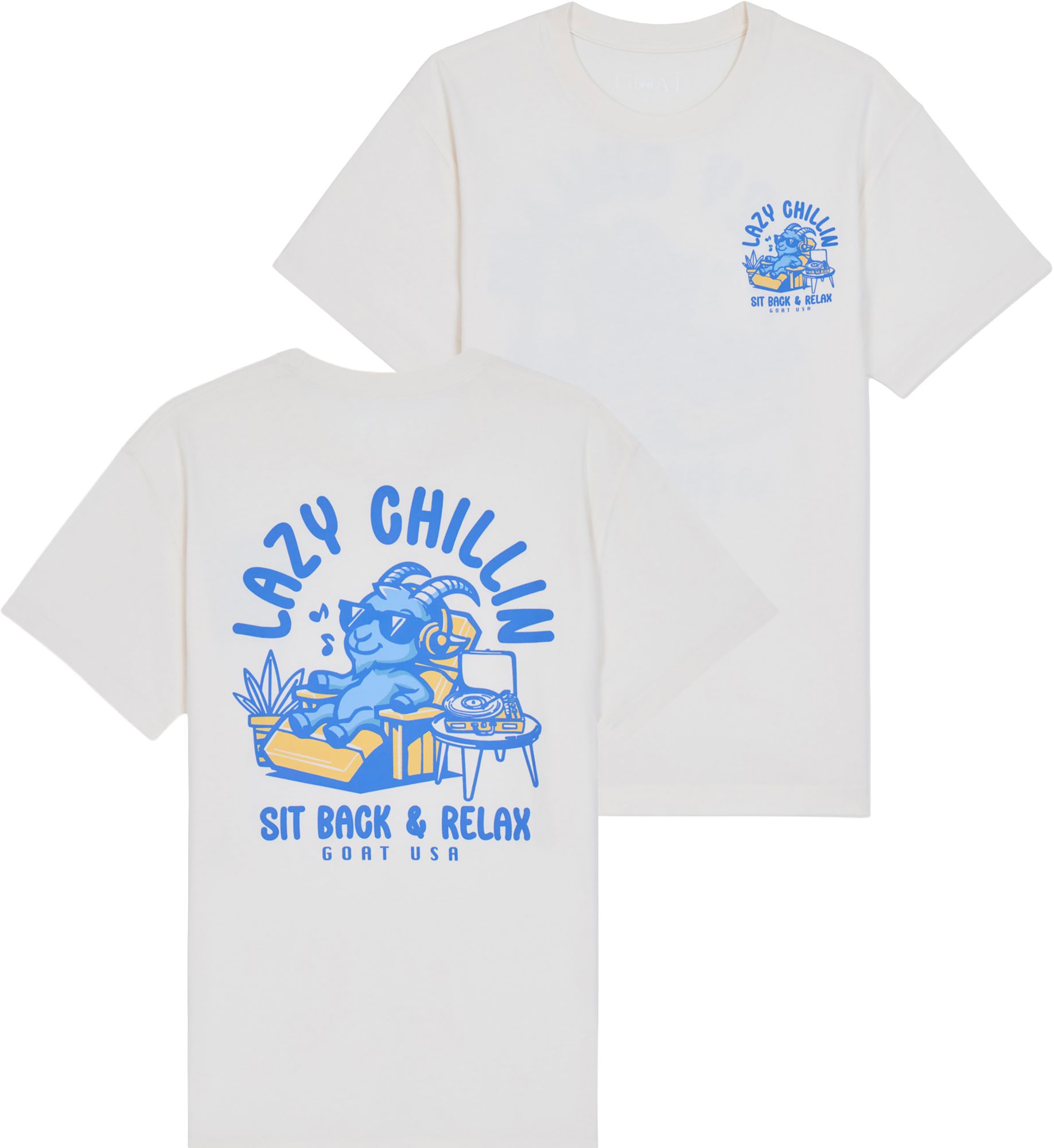 GOAT USA Adult Sit Back &amp; Relax T-Shirt