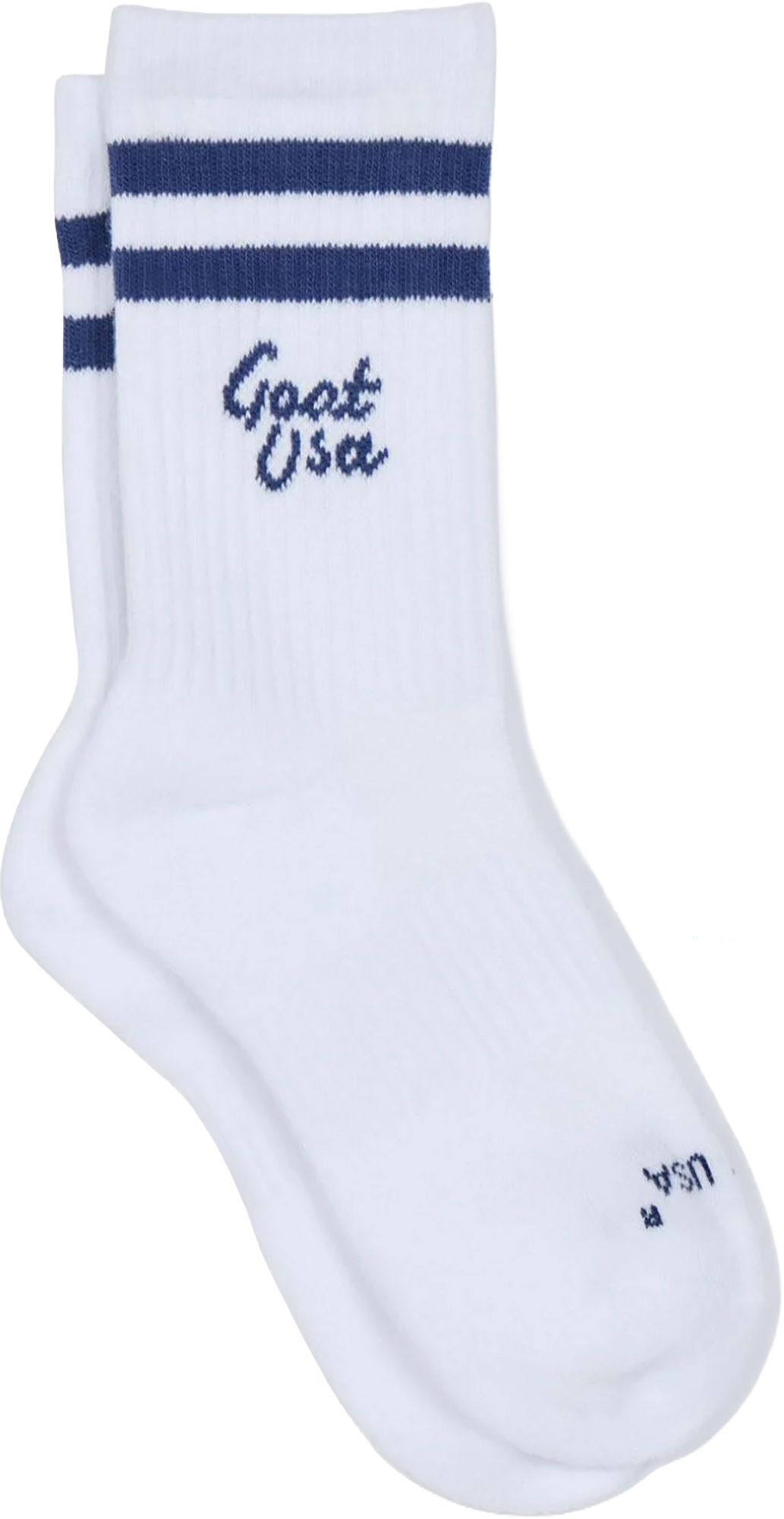 GOAT USA Adult Striped Retro Crew Socks