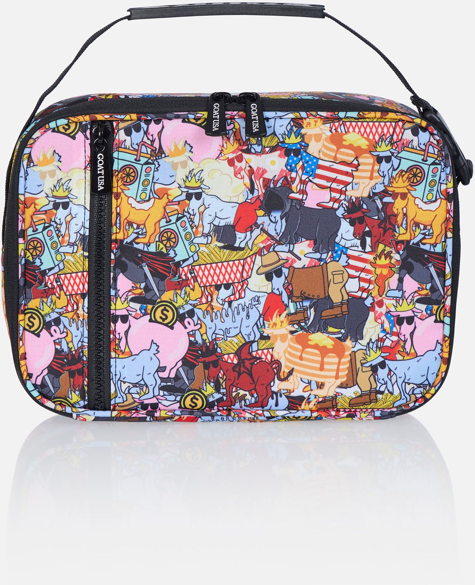 GOAT USA All Over Sticker Print Lunch Box