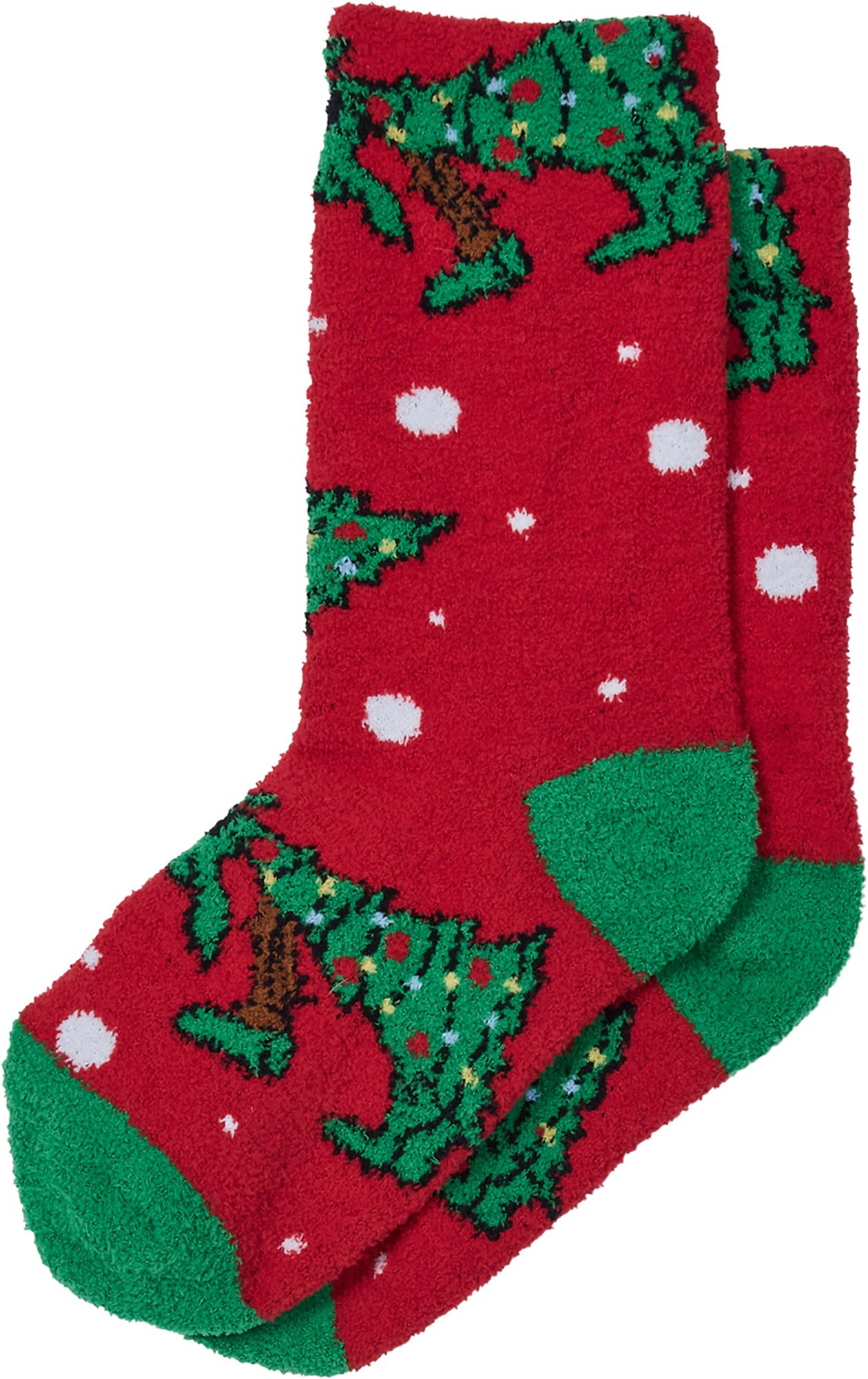 GOAT USA Boys' Xmas Tree Fuzzy Socks