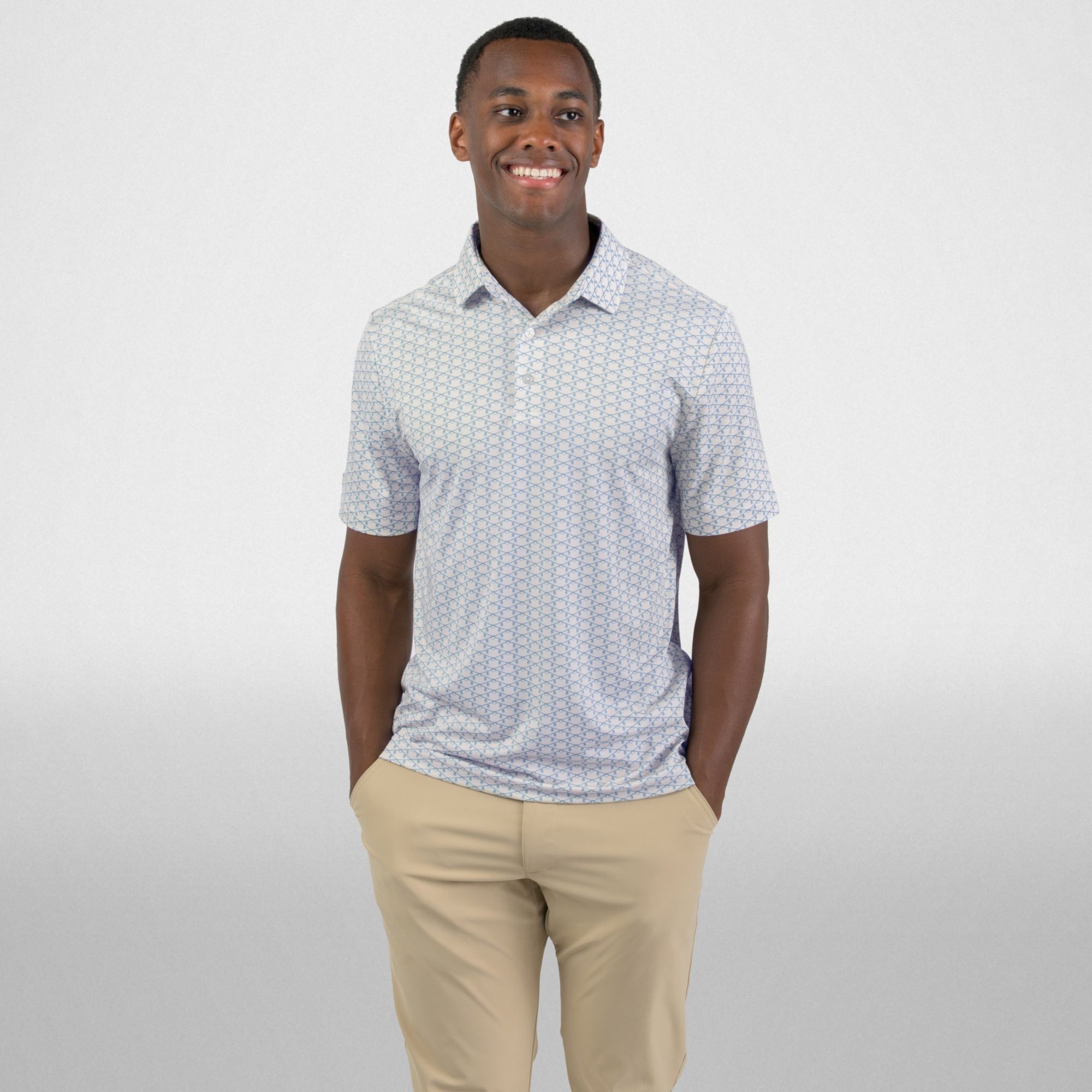 Good Good Golf Men's Iron Diamond Golf Polo