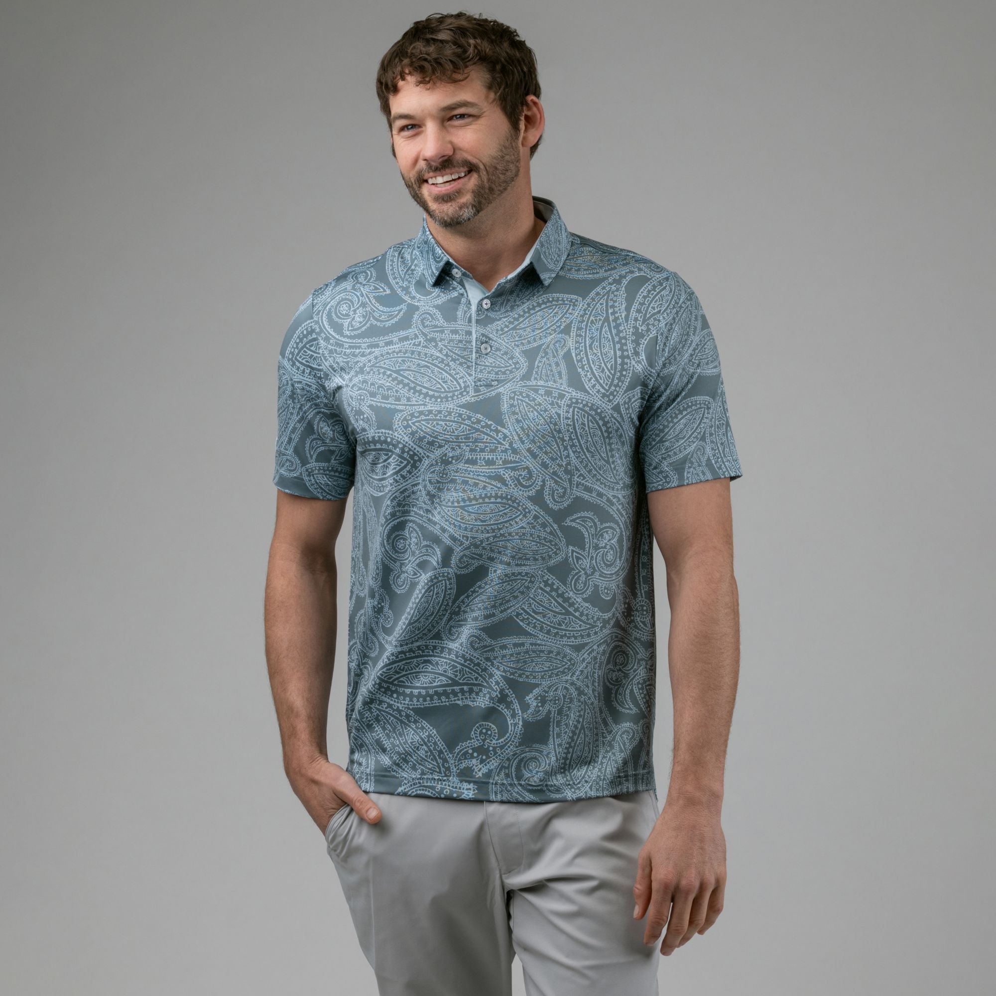 Grey Tonal Paisley