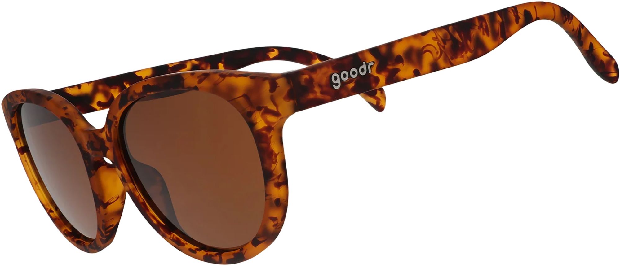 goodr Pano G Polarized Sunglasses, Men's, Mahogany Martini Hour