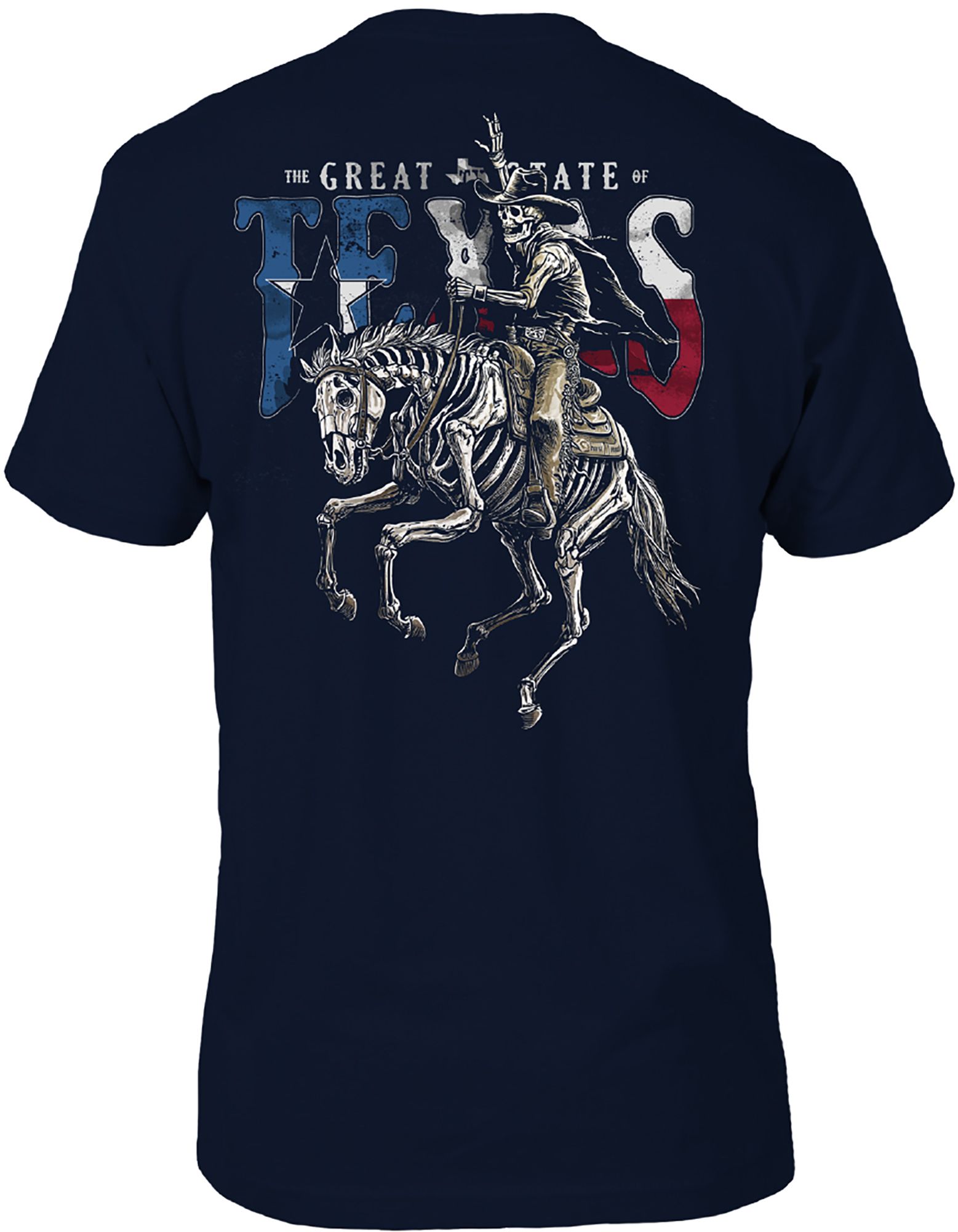 Great State Men's Skeleton Rider Tee - Blue