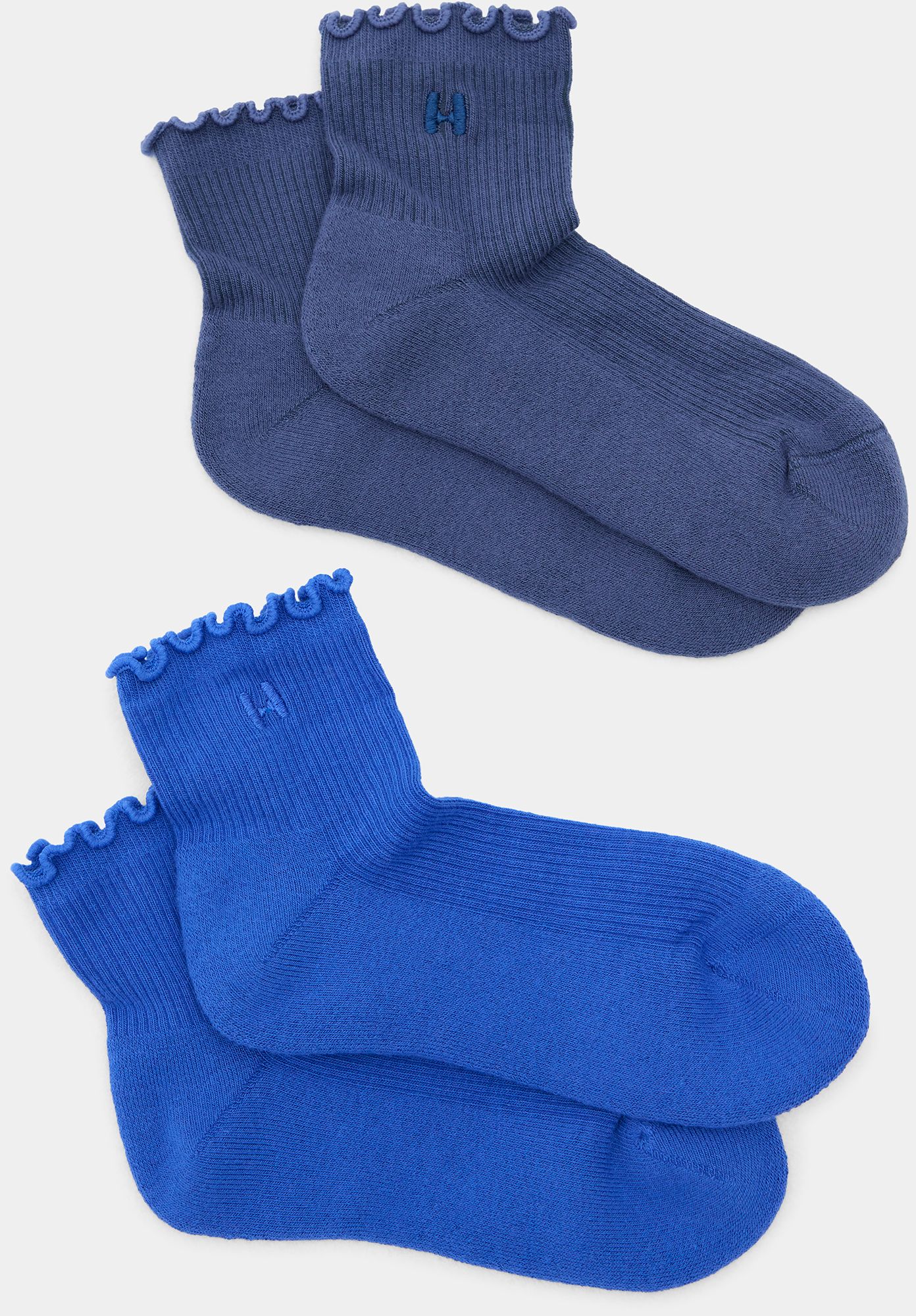 Halfdays Ruffle Crew Socks - 2 Pack
