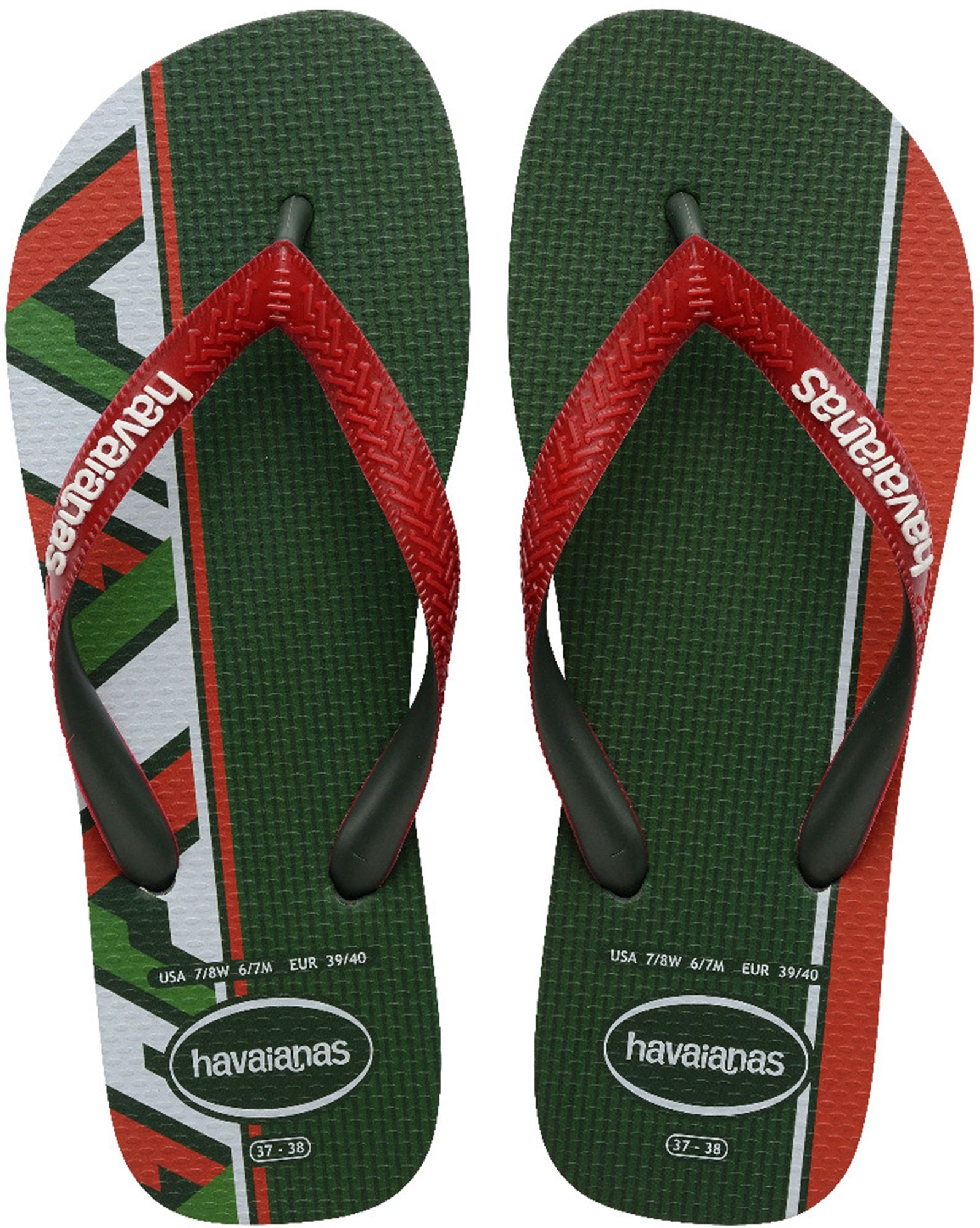 Green/Red/White
