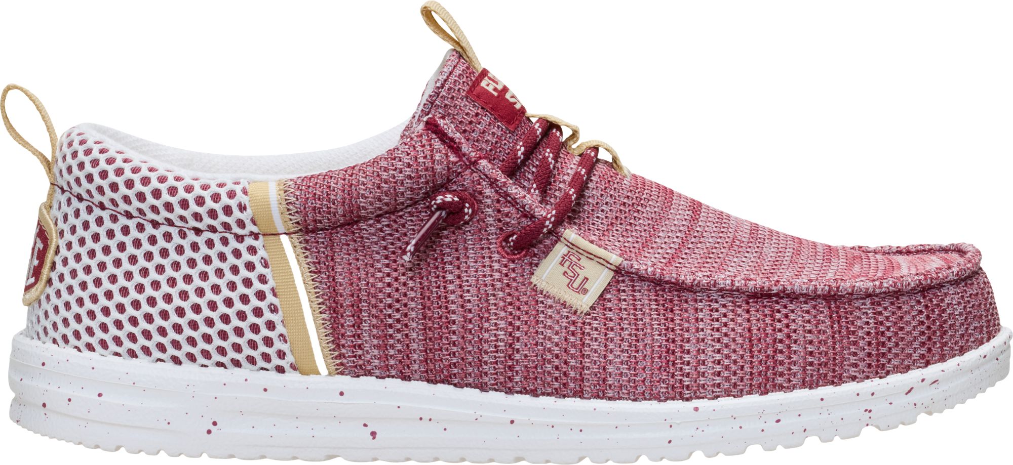 Hey Dude Men's Wally Stretch Sox Florida State Seminoles Shoes
